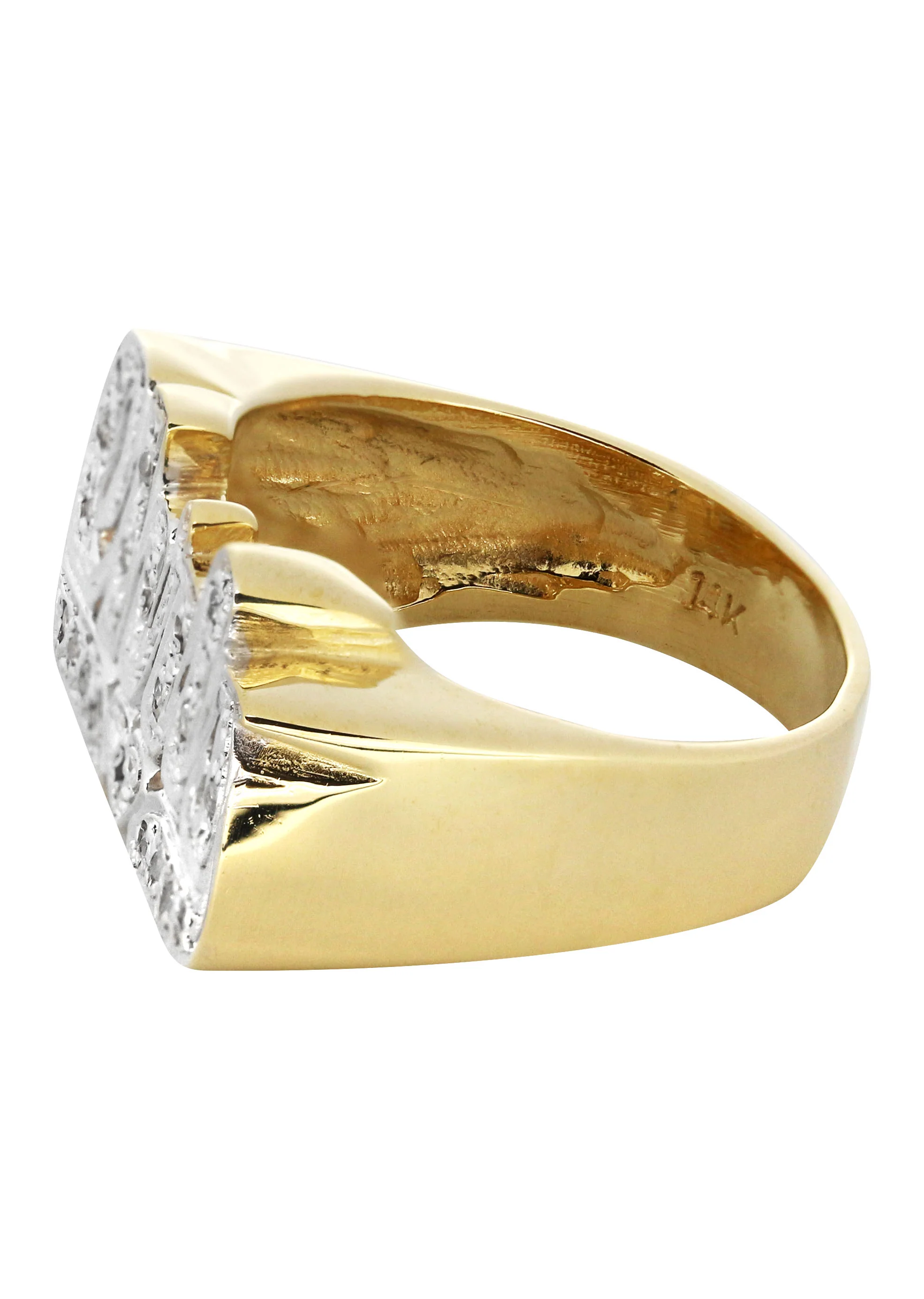 14K Diamond Two Tone Gold Name Ring | Appx. 6 Grams - Image 2