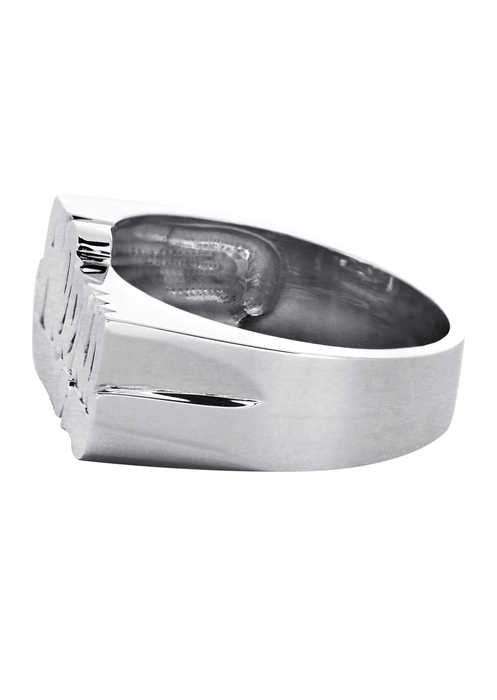 14K White Gold Name Ring | Appx. 9 Grams - Image 2
