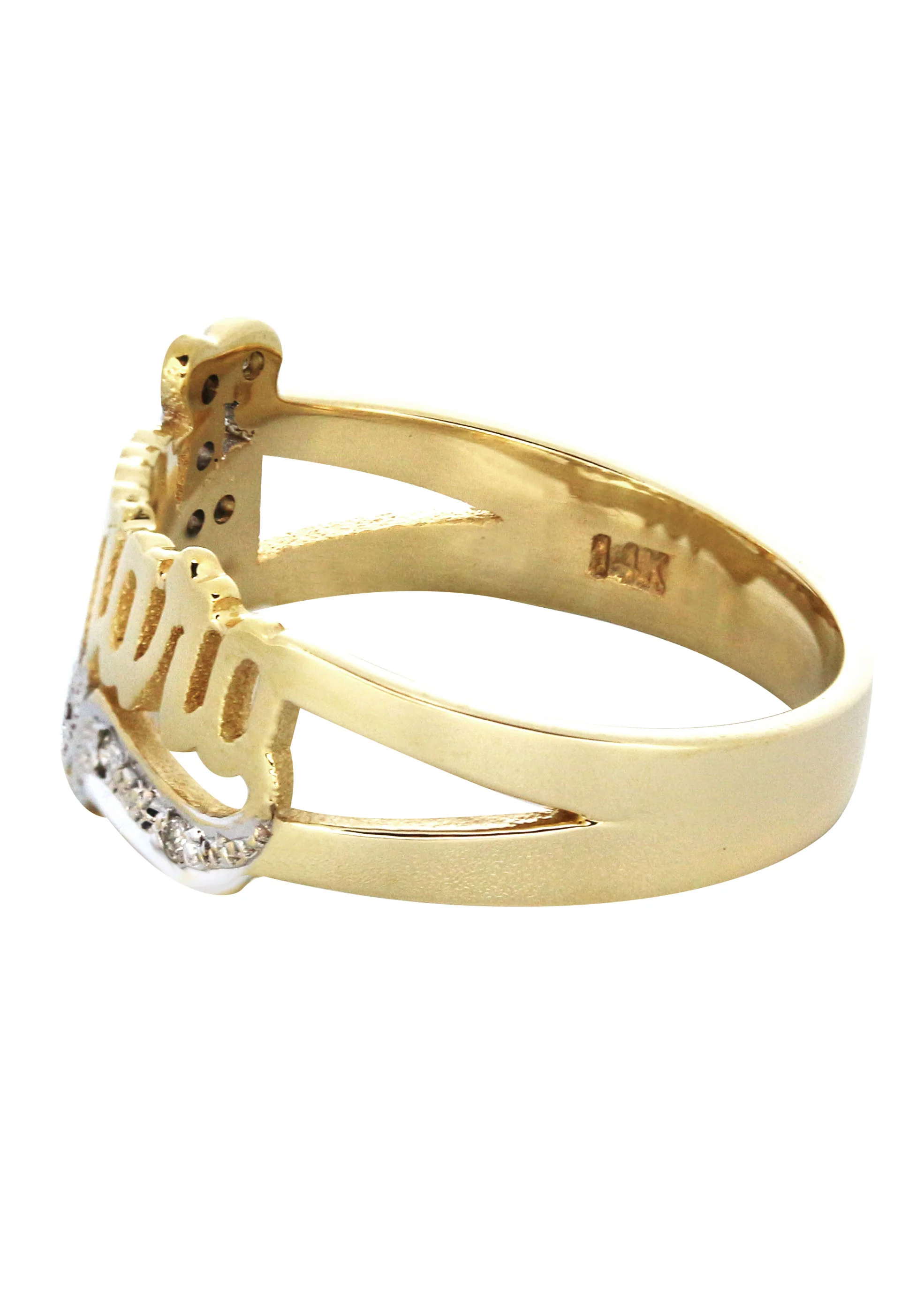 14K Diamond Gold Name Ring | Appx. 3 Grams - Image 2