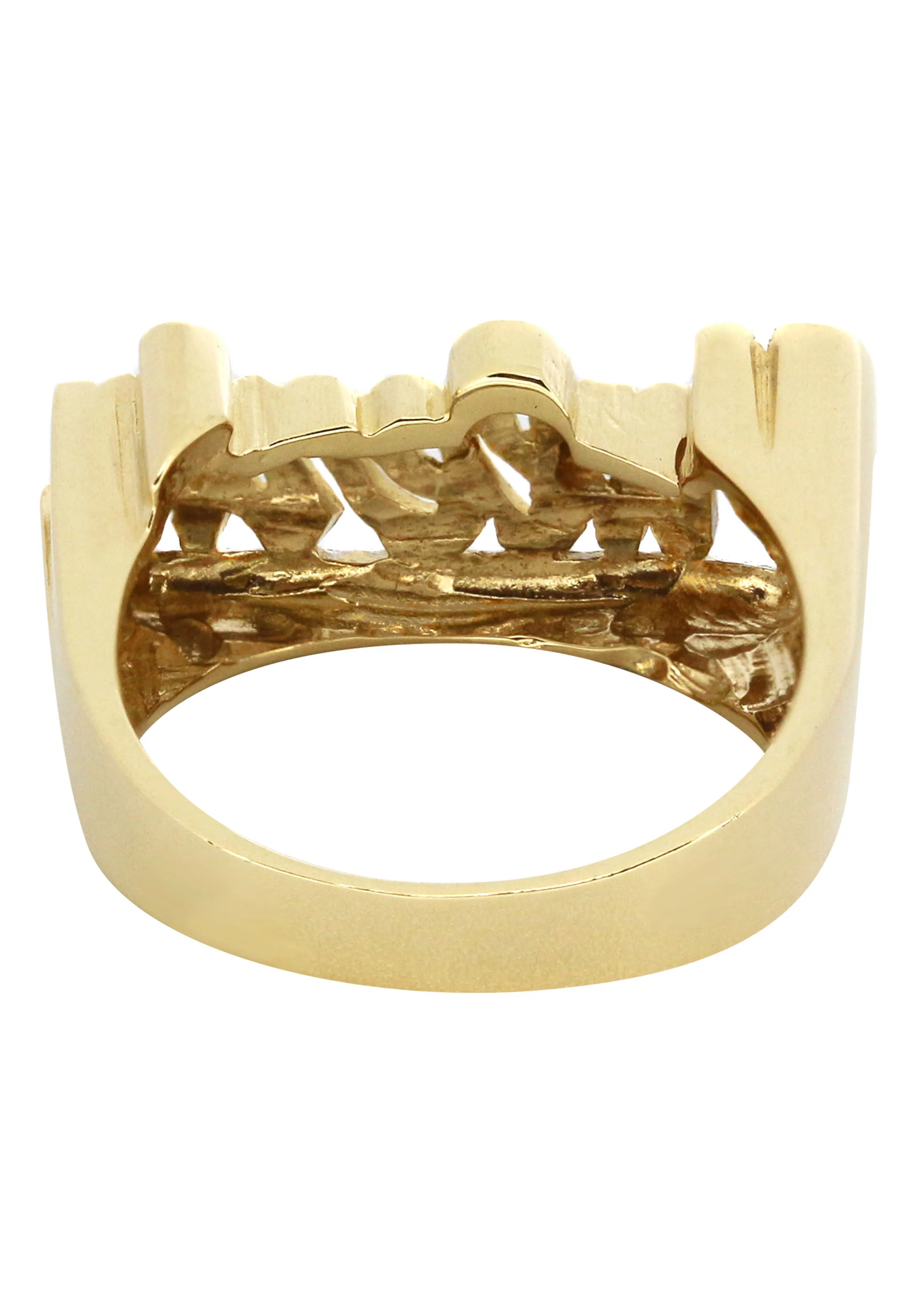 14K Diamond Cut Script Gold Name Ring | Appx. 2.6 Grams - Image 3