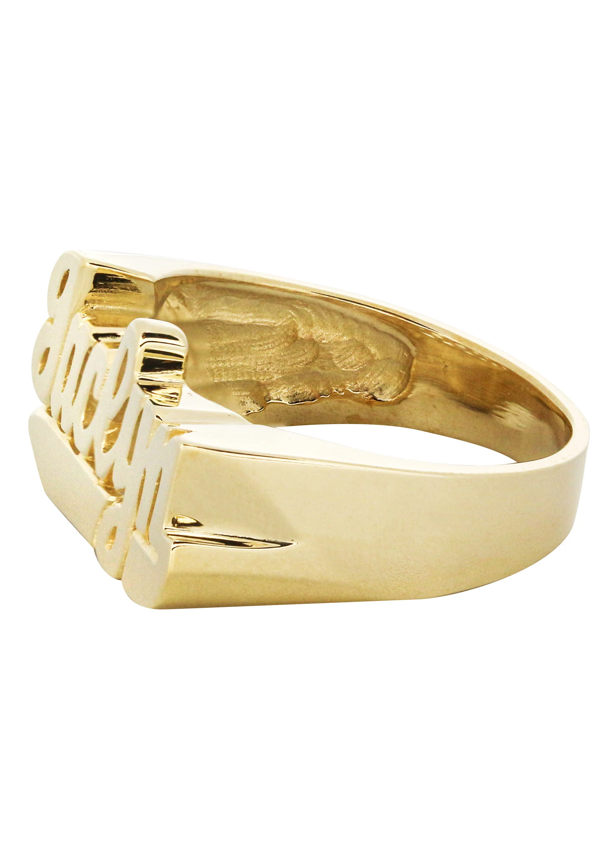 14K Script Gold Name Ring | Appx. 5.8 Grams - Image 2