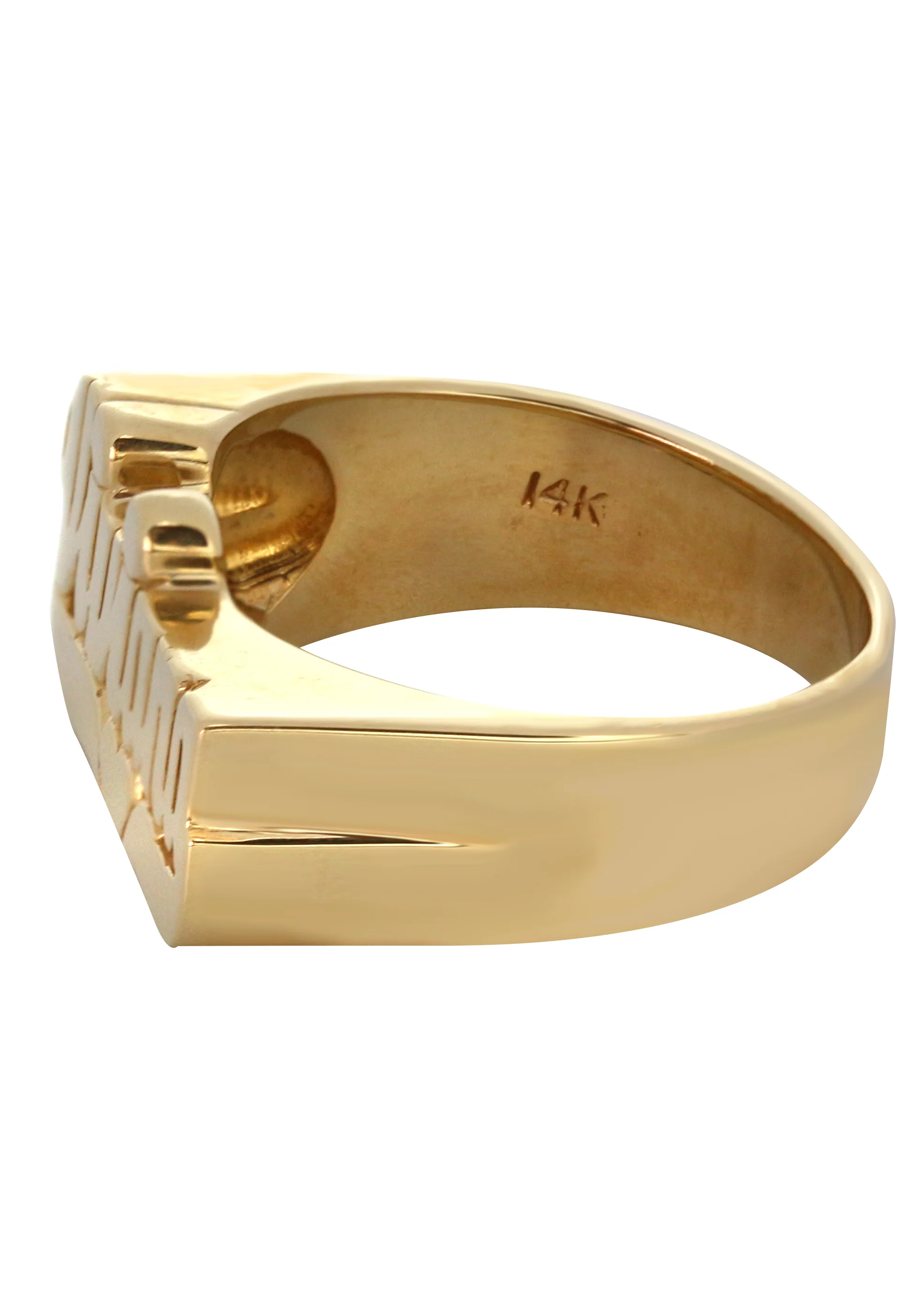 14K Script Gold Name Ring | Appx. 9 Grams - Image 2