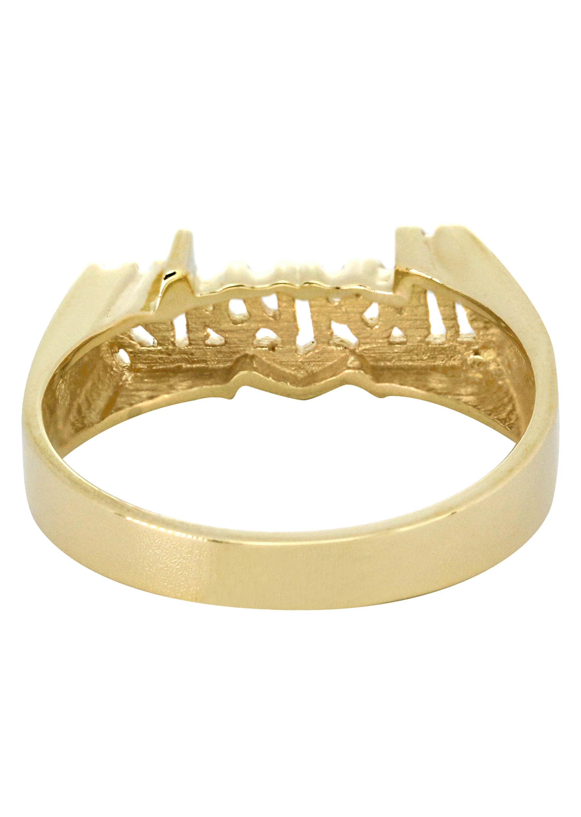 14K Script Gold Name Ring | Appx. 5.3 Grams - Image 3
