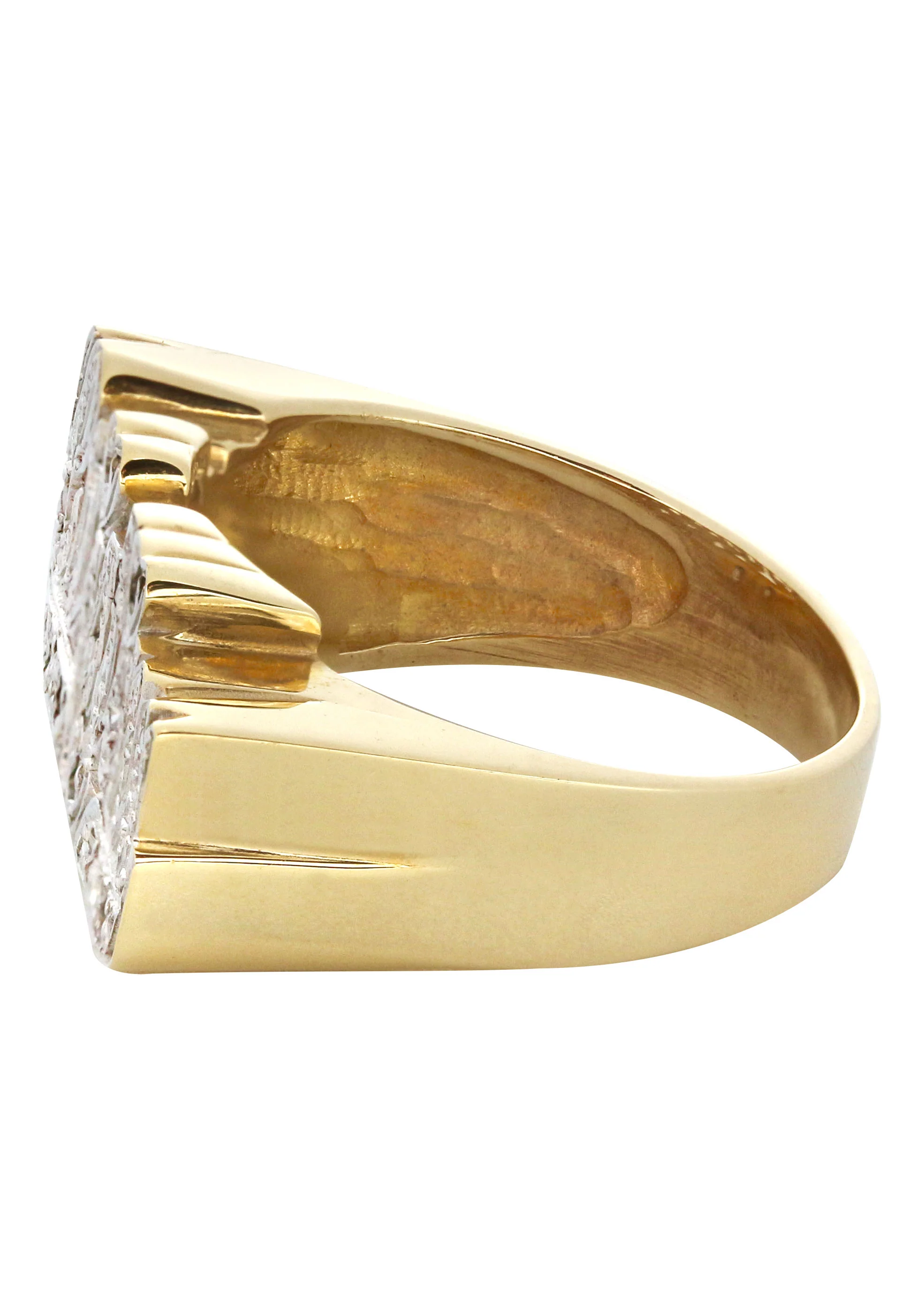 14K Diamond Two Tone Gold Name Ring | Appx. 5.8 Grams - Image 2