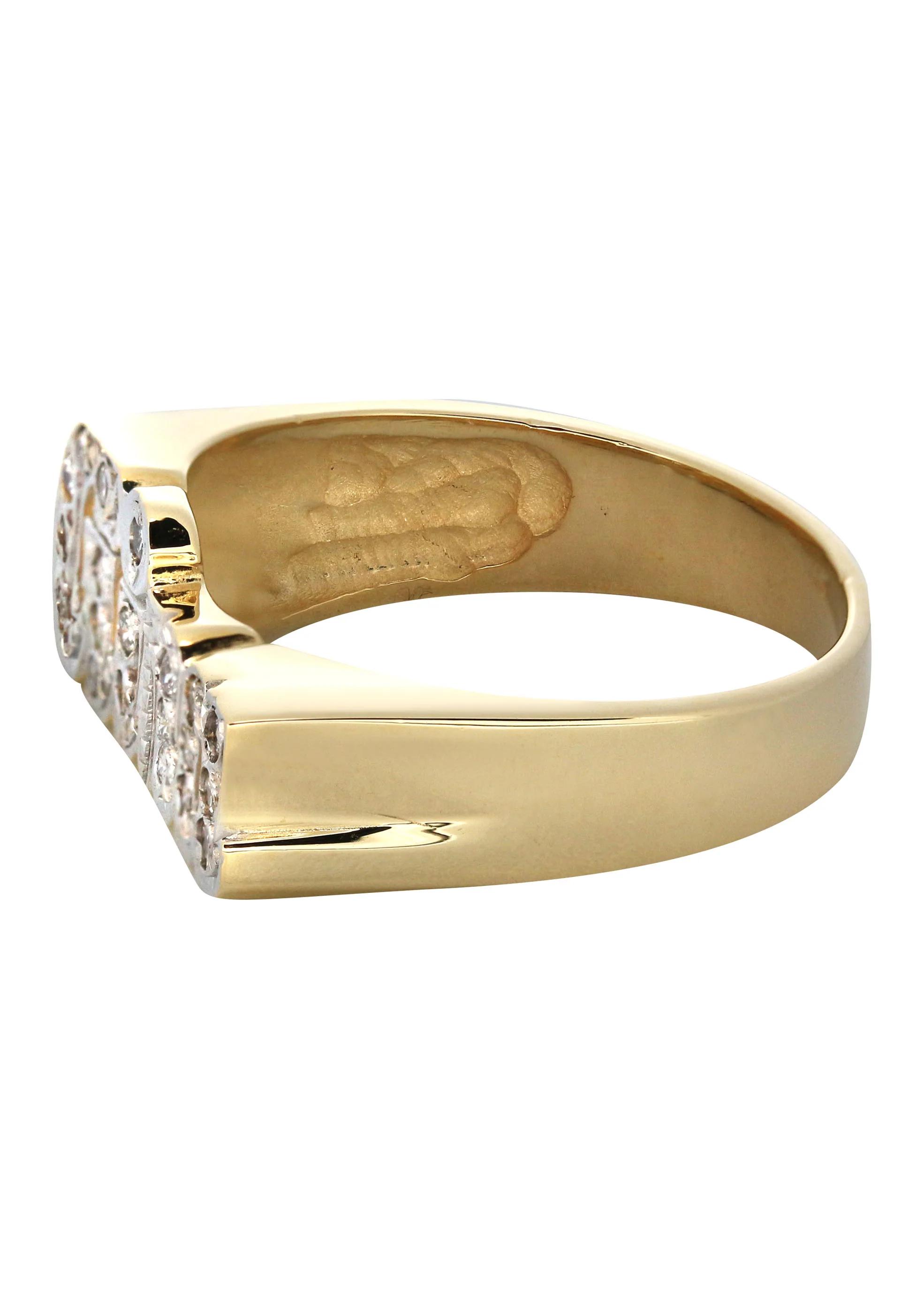 14K Diamond Two Tone Gold Name Ring | Appx. 5.7 Grams - Image 2