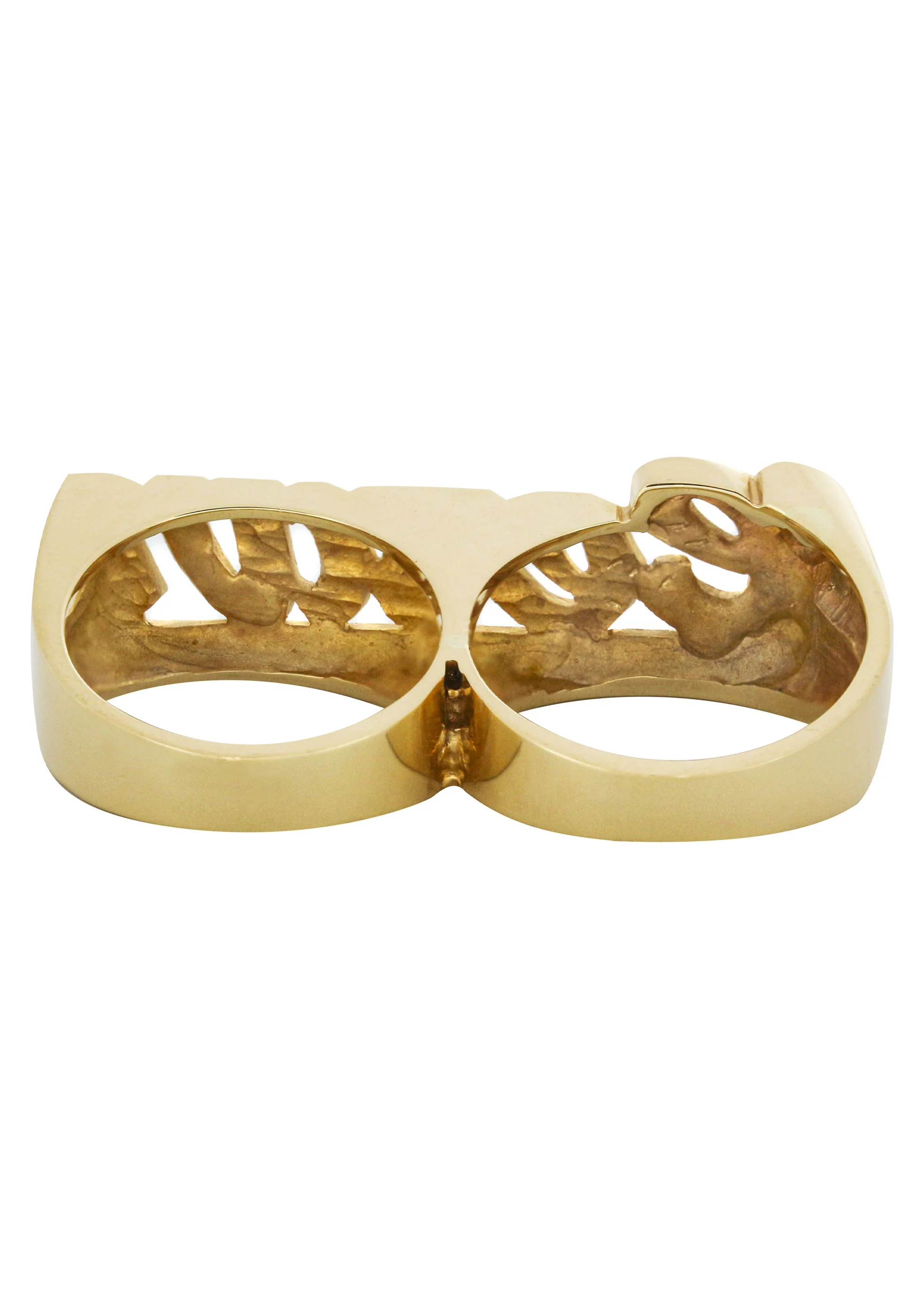 14K Gold Two Finger Name Ring | Appx. 20.5 Grams - Image 3