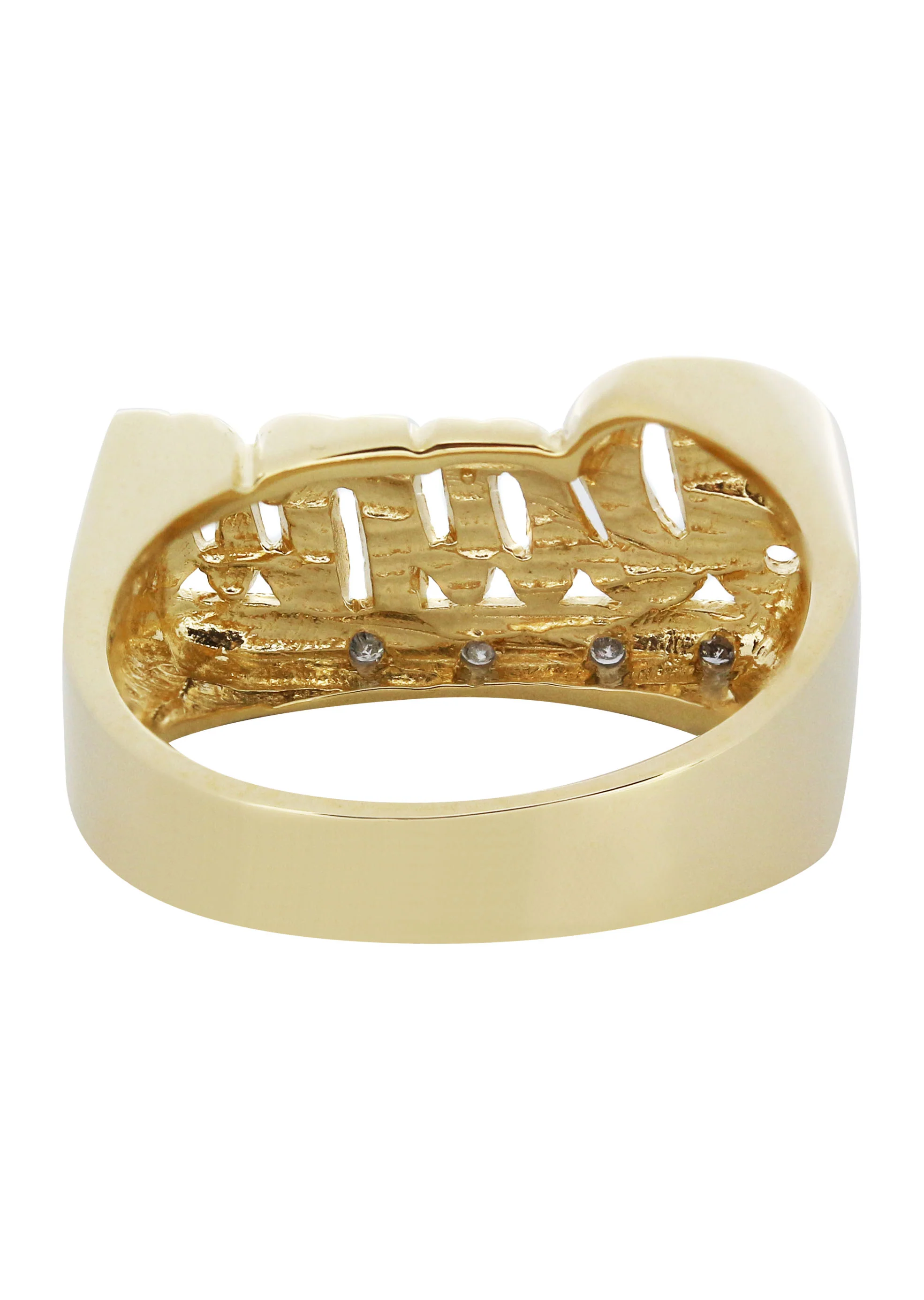 14K Diamond Gold Name Ring | Appx. 5 Grams - Image 3