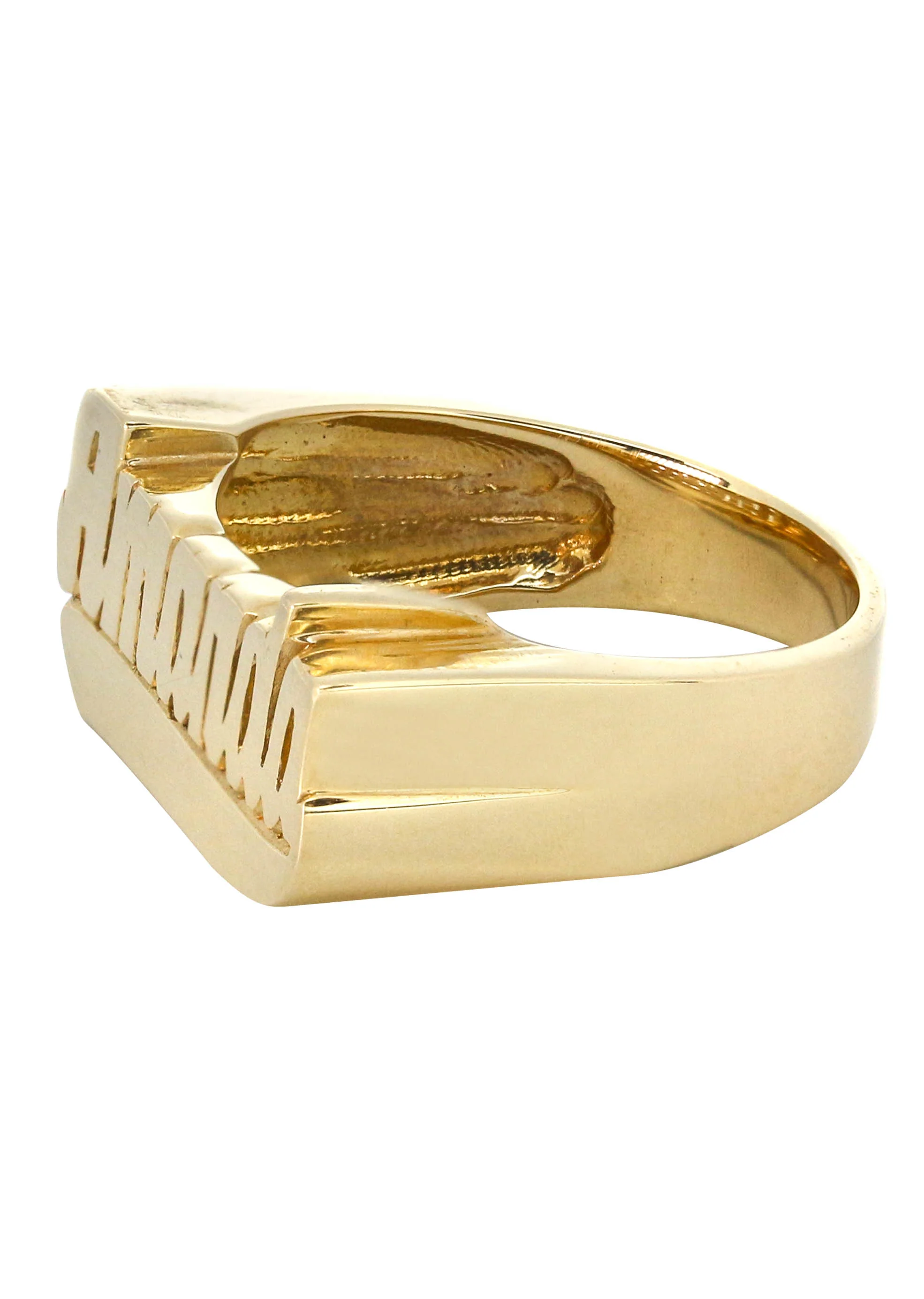 14K Script Gold Name Ring | Appx. 3.8 Grams - Image 2