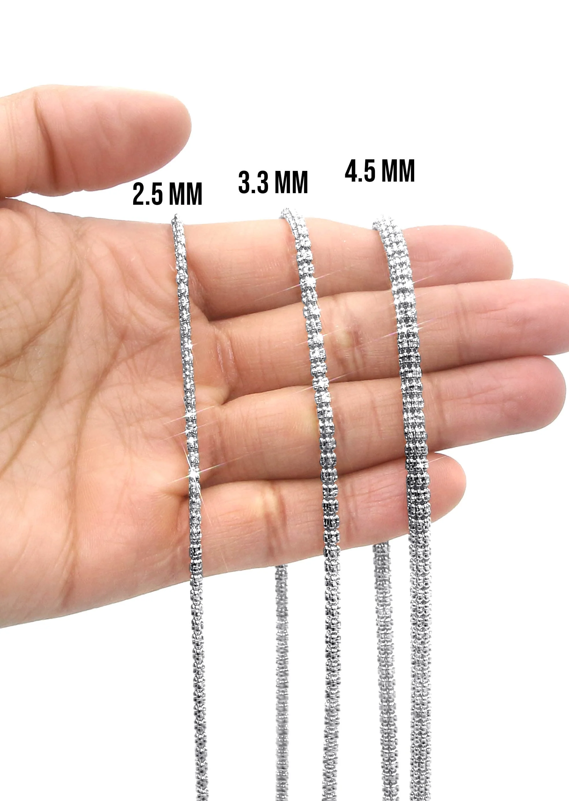 White Ice Chain - 14K Gold Chain - Image 5