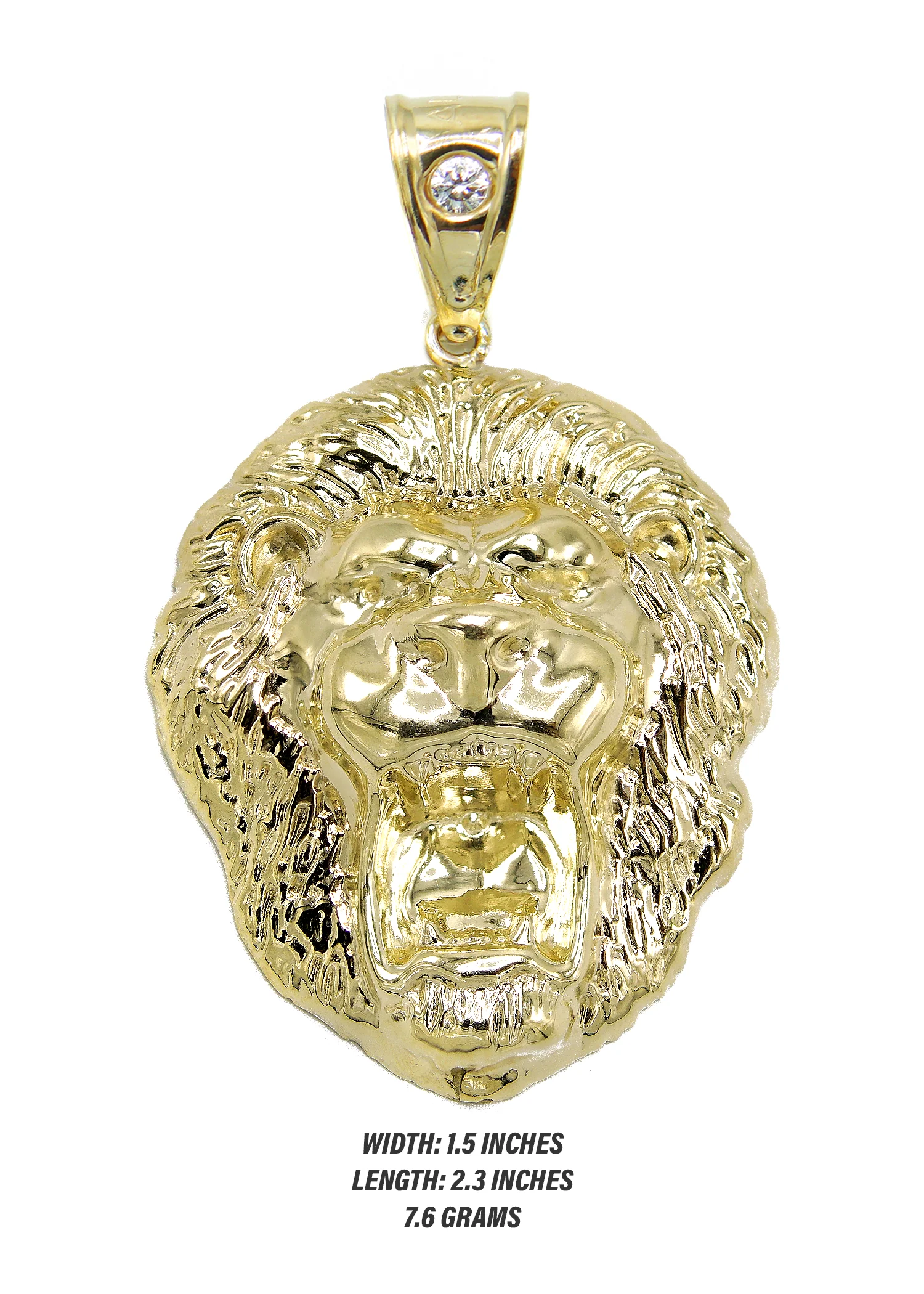 10K Gold Lion Head Pendant | 7.6 Grams - Image 2