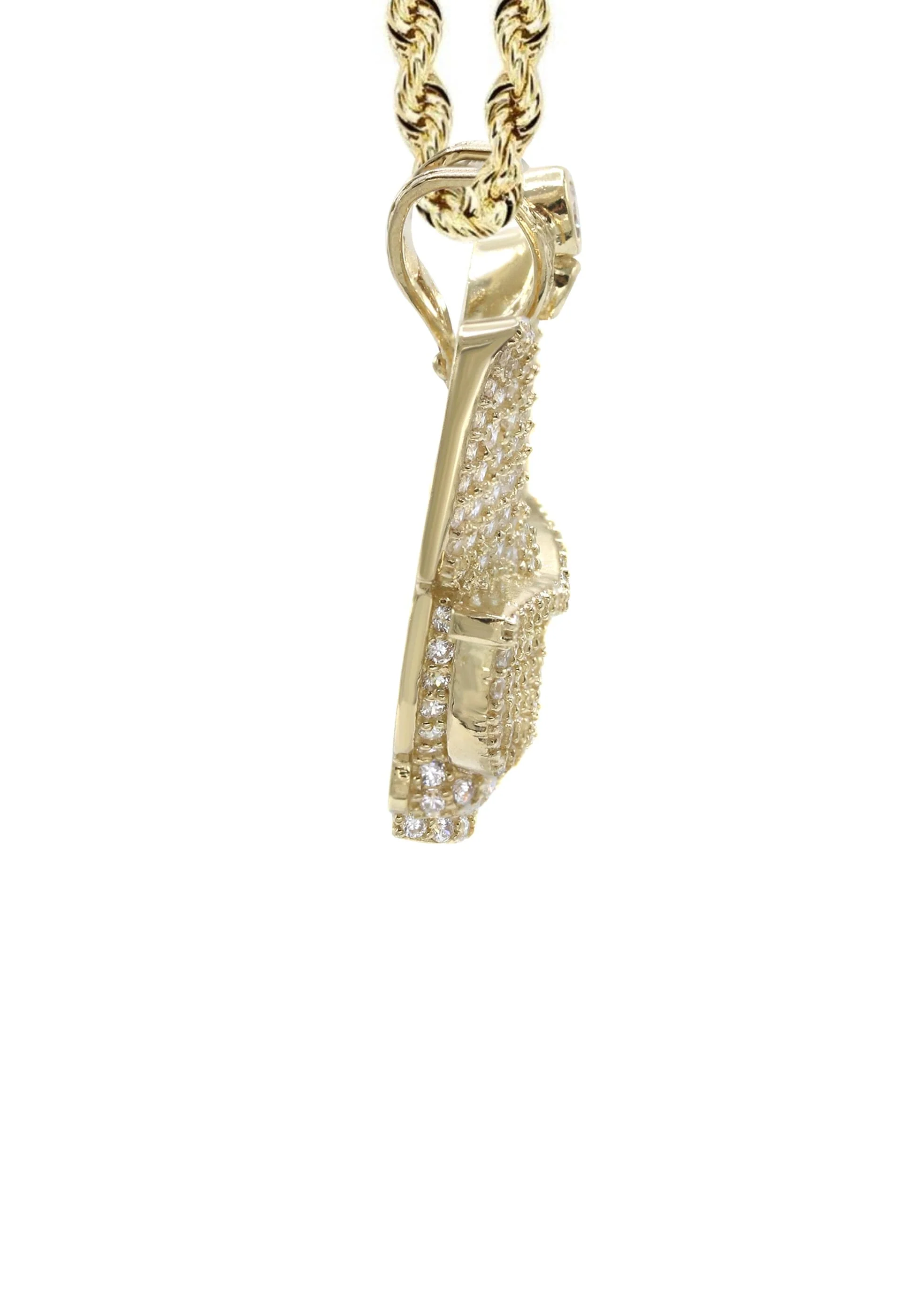 10K Yellow Gold Dog With Glasses Necklace | Appx. 15.8 Grams - Image 4