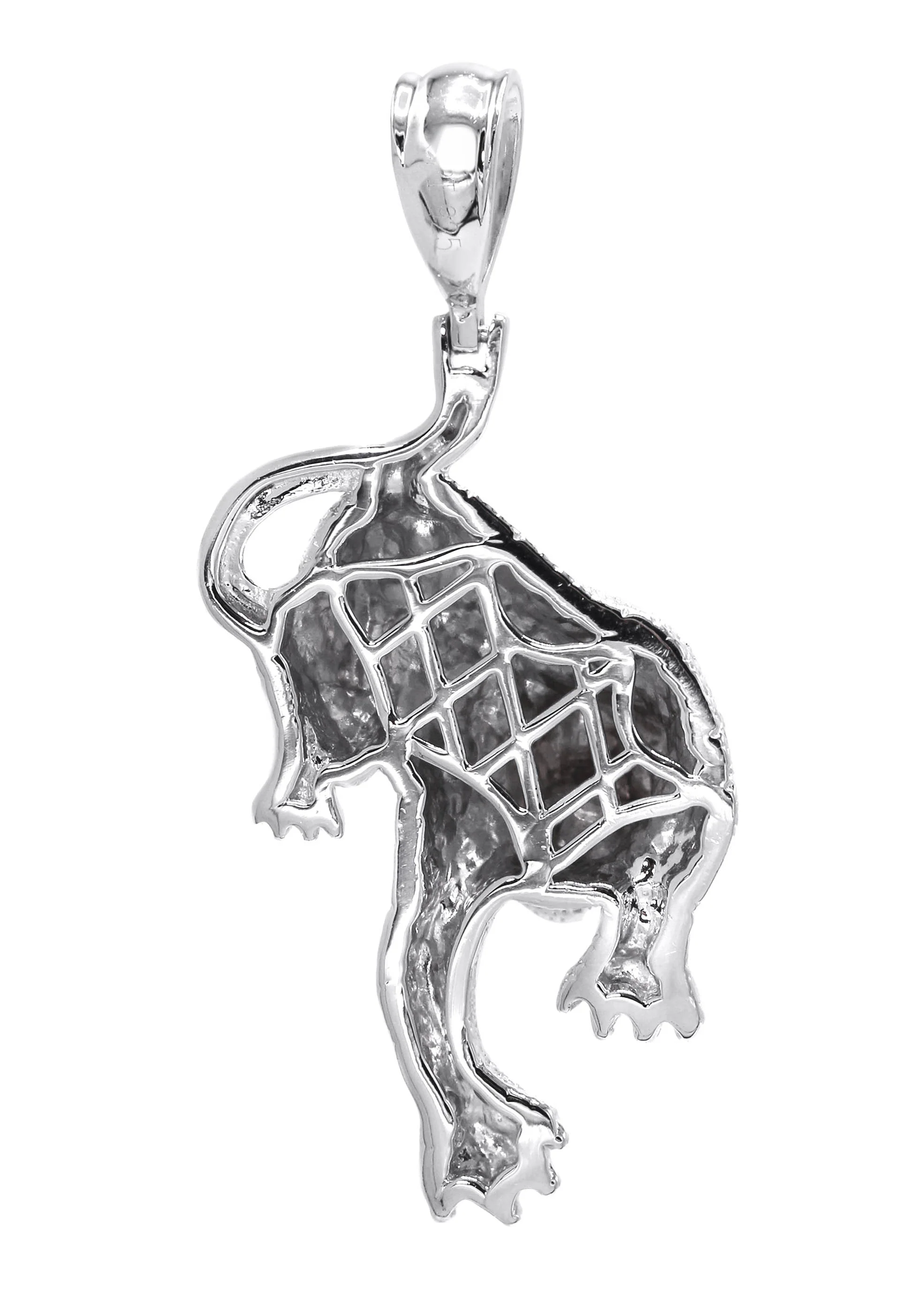 Silver Pendant - Silver Cheetah Pendant | Appx 12.5 Grams - Image 3