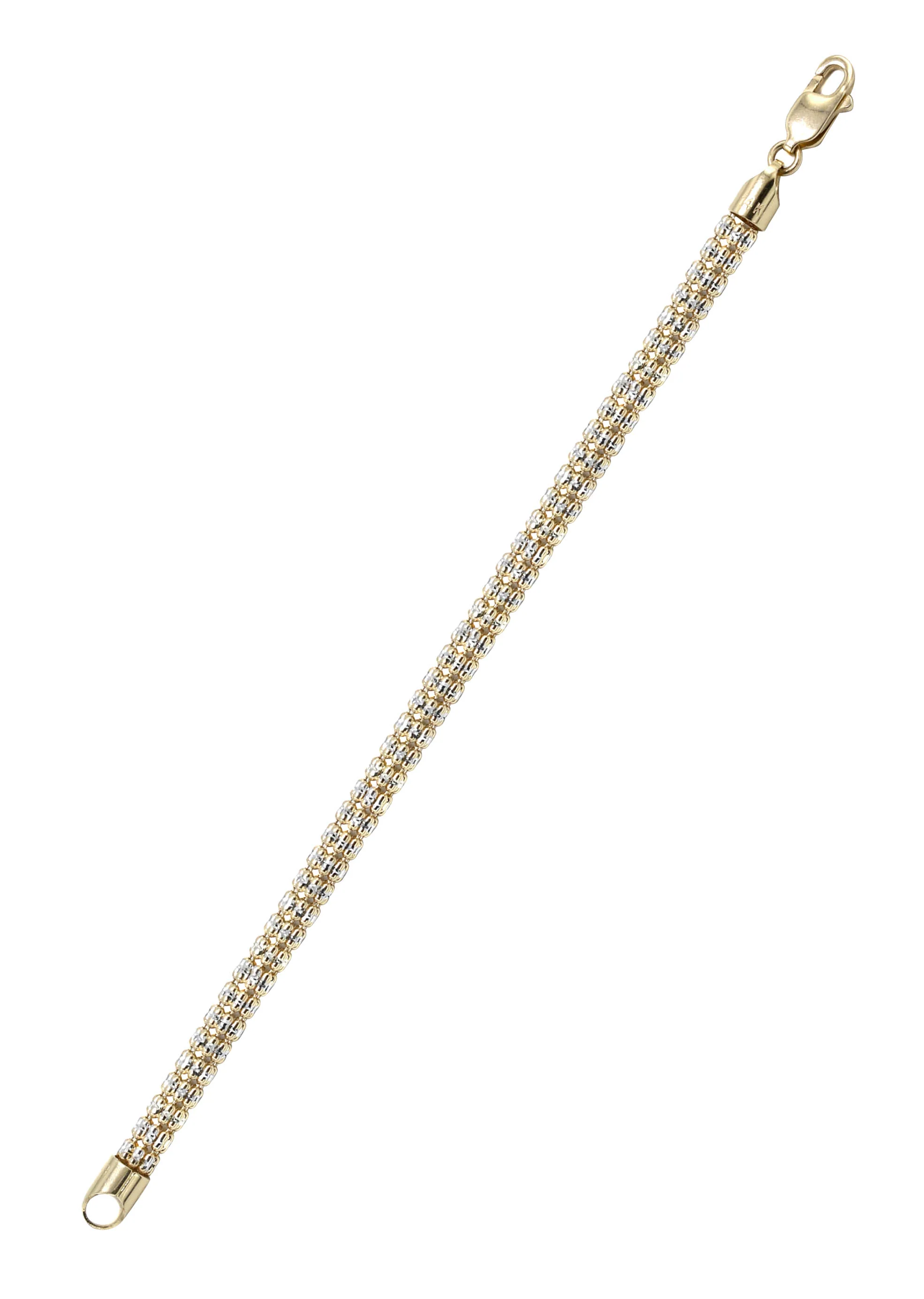 Yellow Gold Men's Ice Bracelet 10K/14K - Image 3