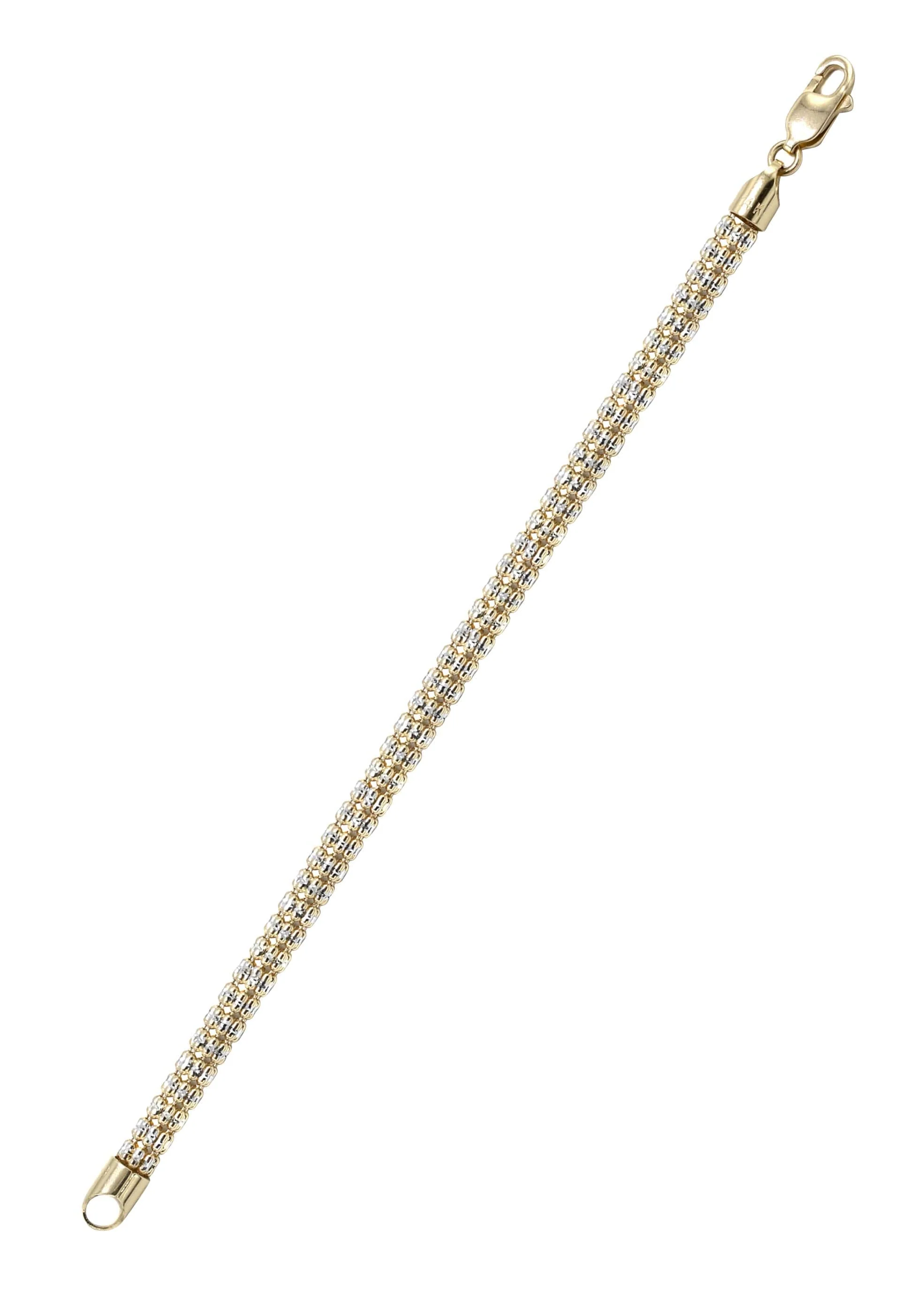 10K Yellow Gold Ice Bracelet - Image 3