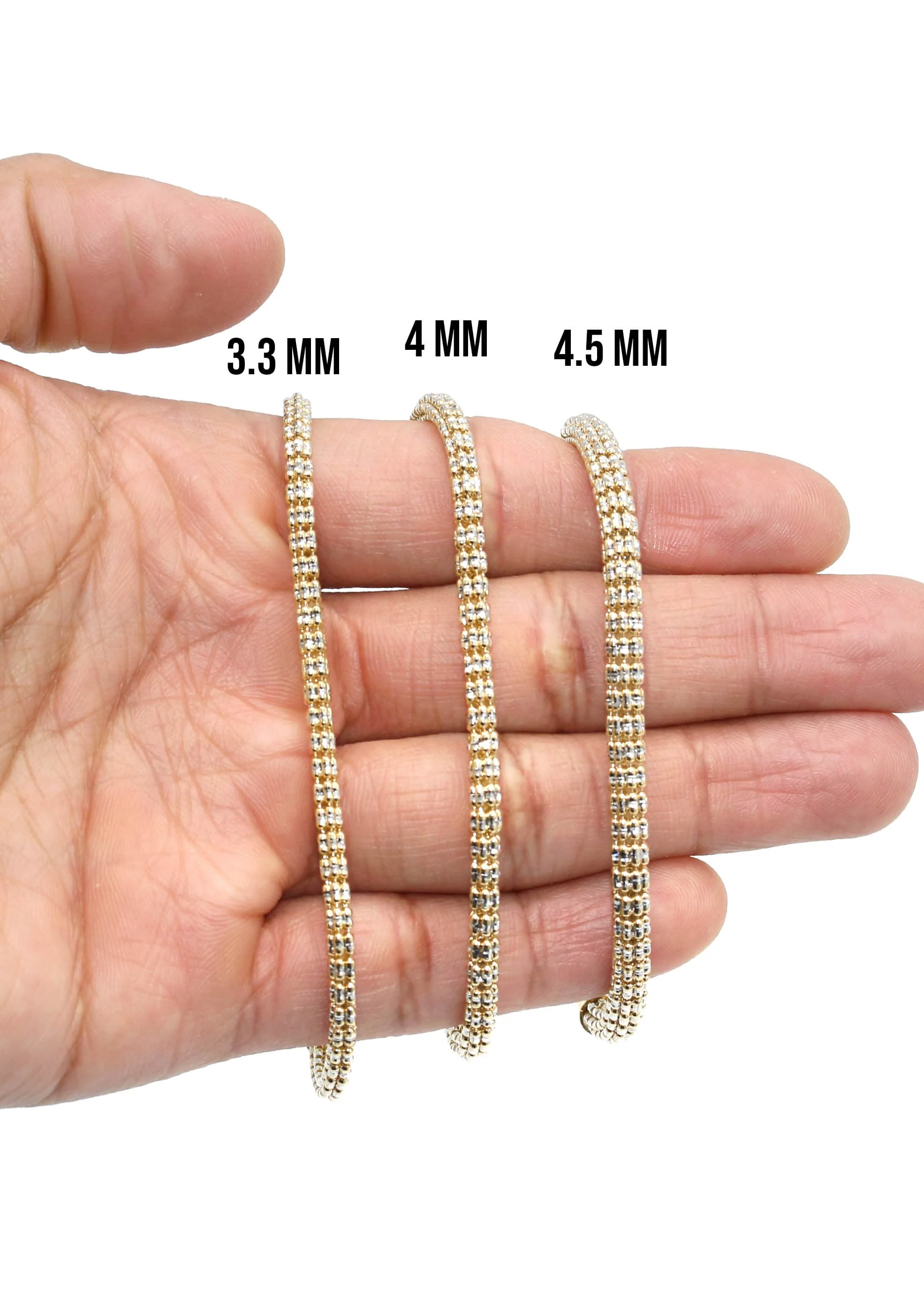 10K Yellow Gold Ice Bracelet - Image 4