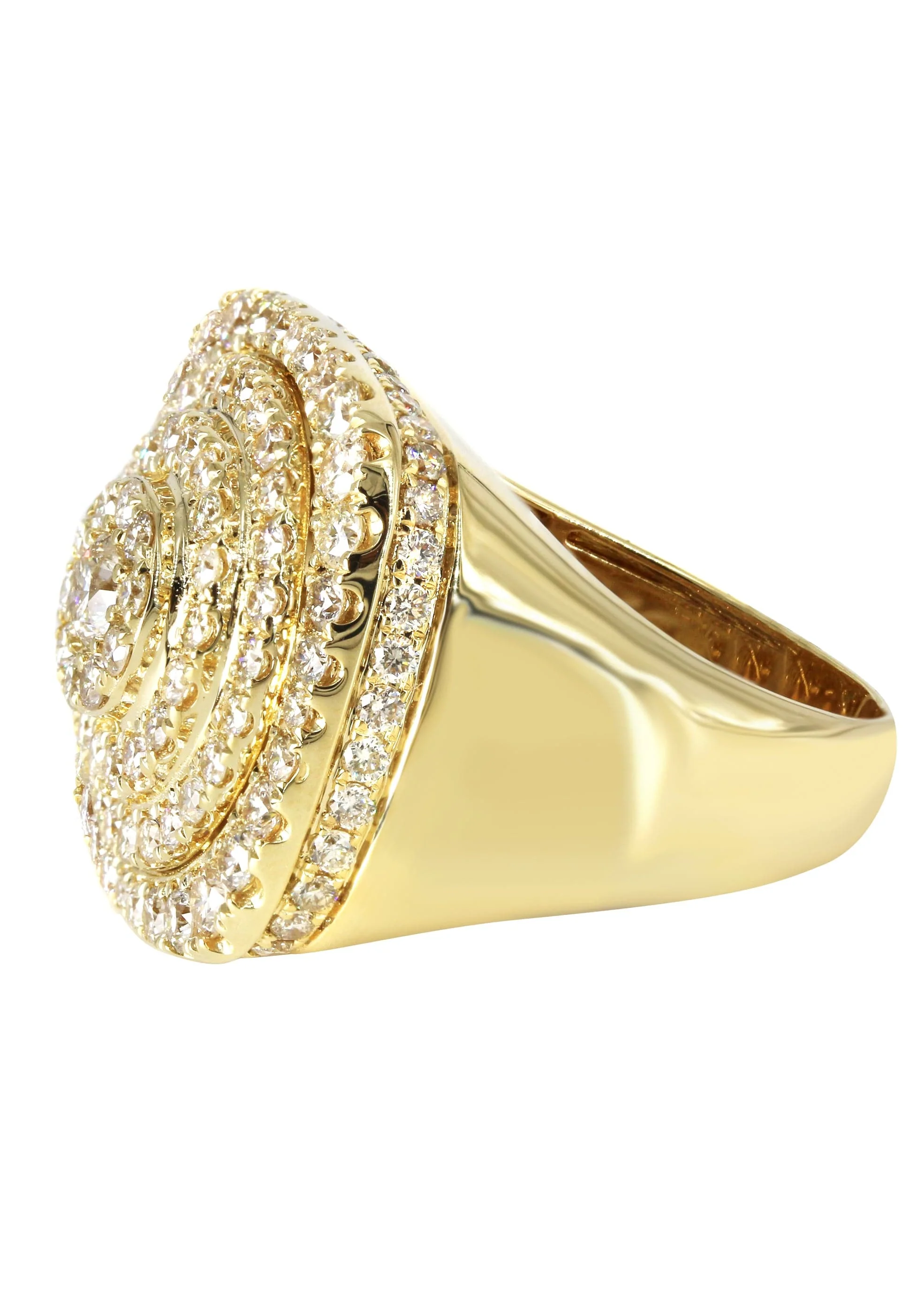 Mens Diamond Pinky Ring  | 3.9 Carats | 12 Grams - Image 2