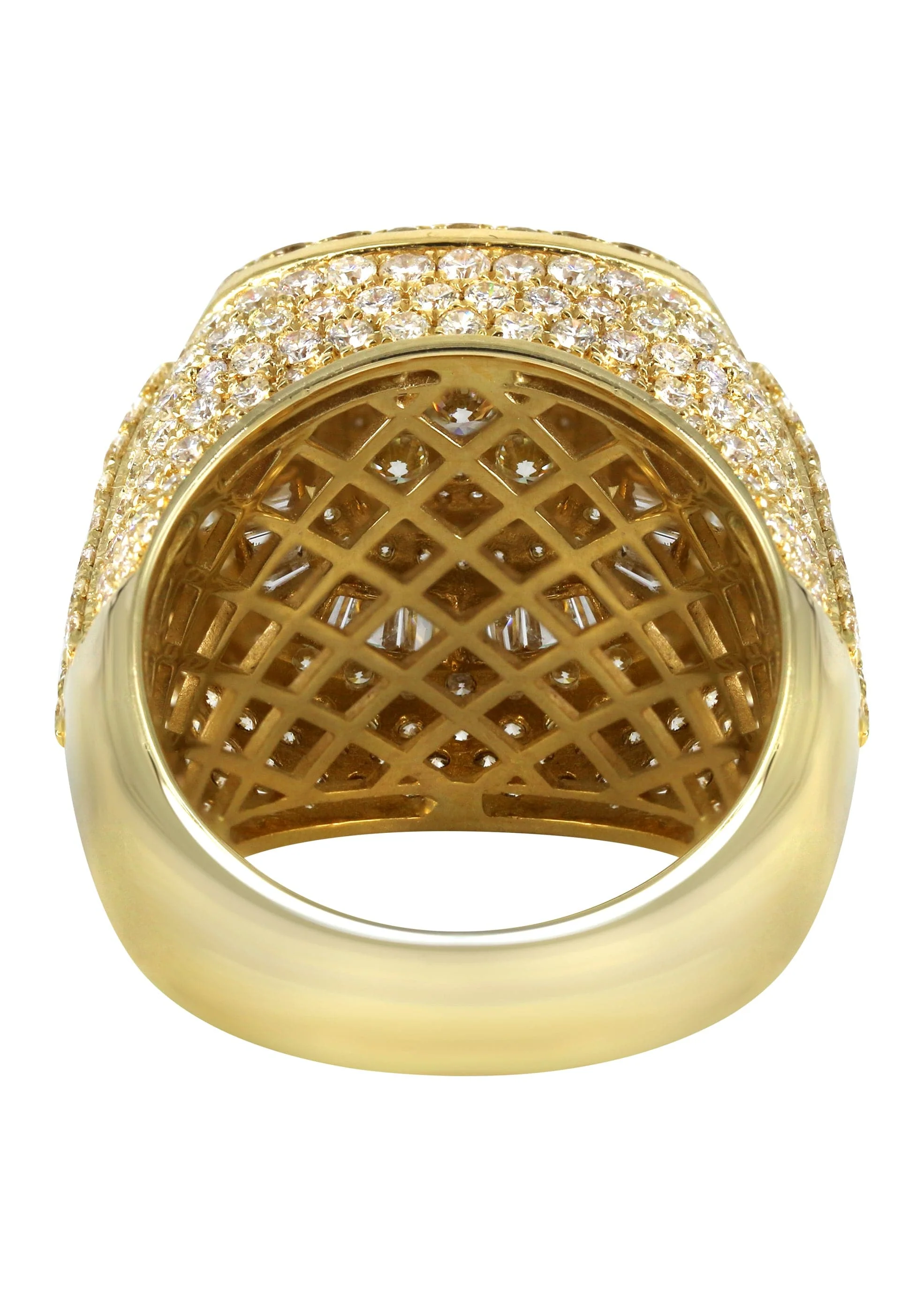 Mens Baguette Diamond Pinky Ring  | 7.71 Carats | 14.9 Grams - Image 3