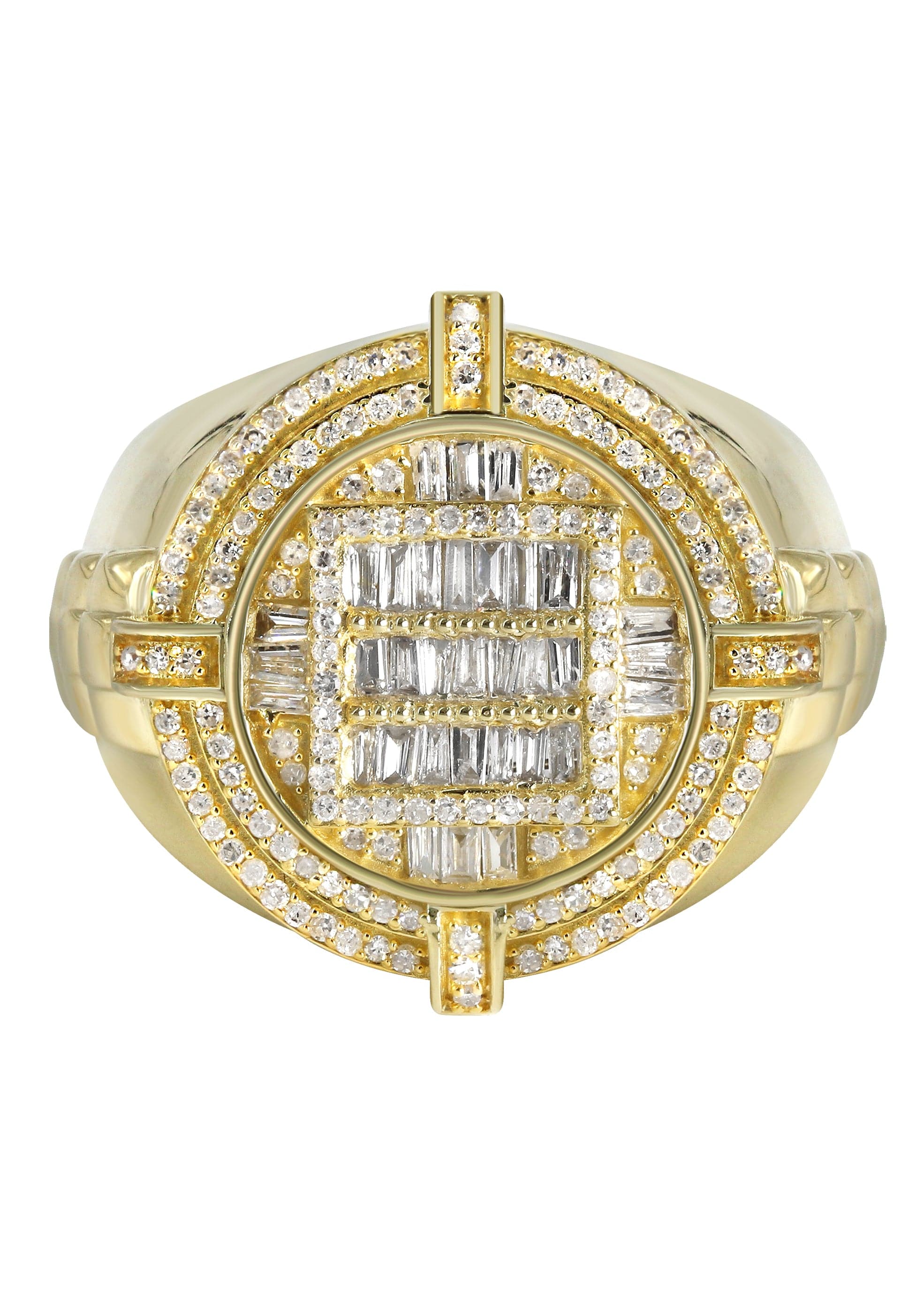 Mens Baguette Diamond Pinky Ring | 0.92 Carats | 9.8 Grams