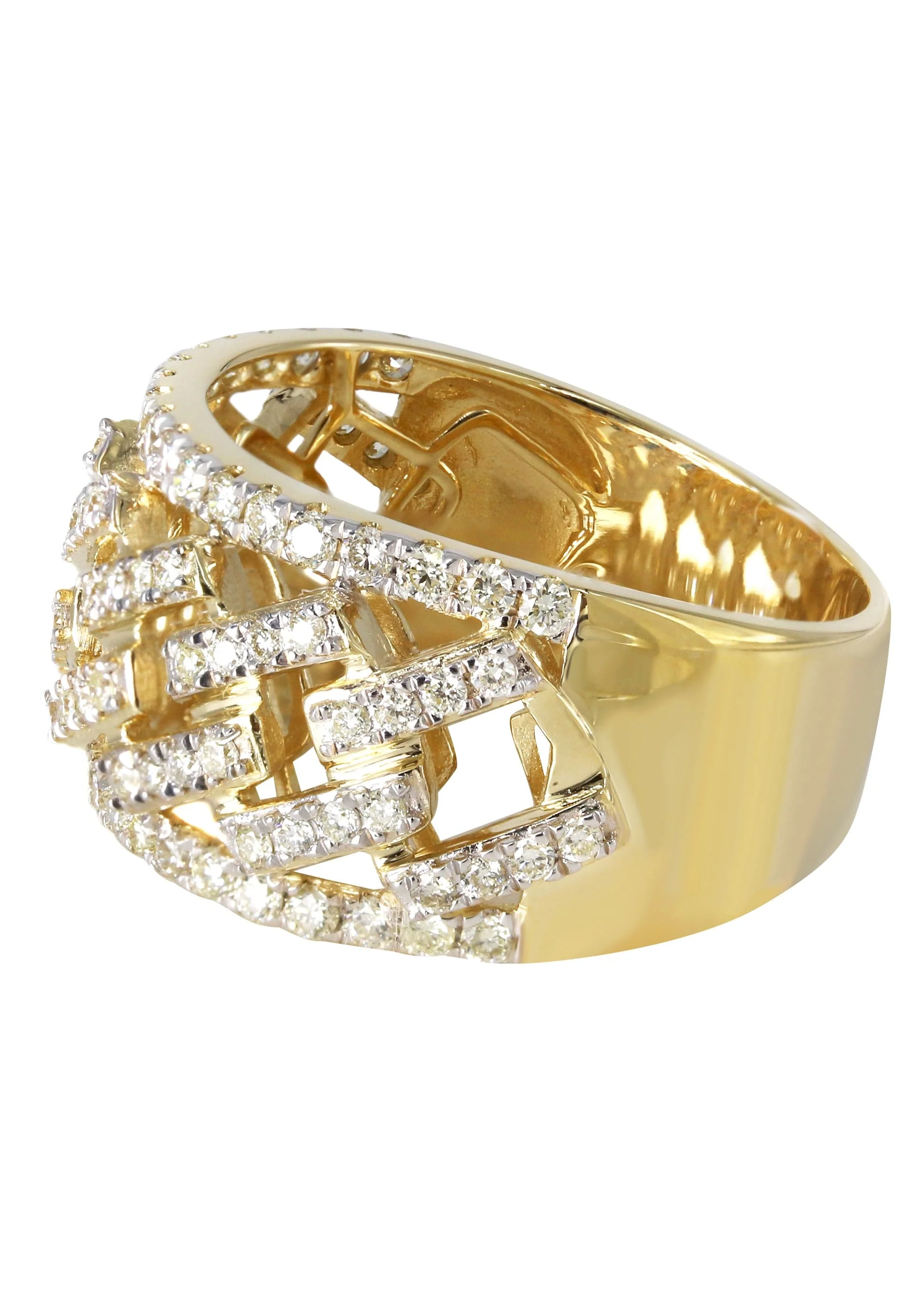 Mens Miami Cuban Diamond Pinky Ring Ring | 1.46 Carats | 9.6 Grams - Image 2