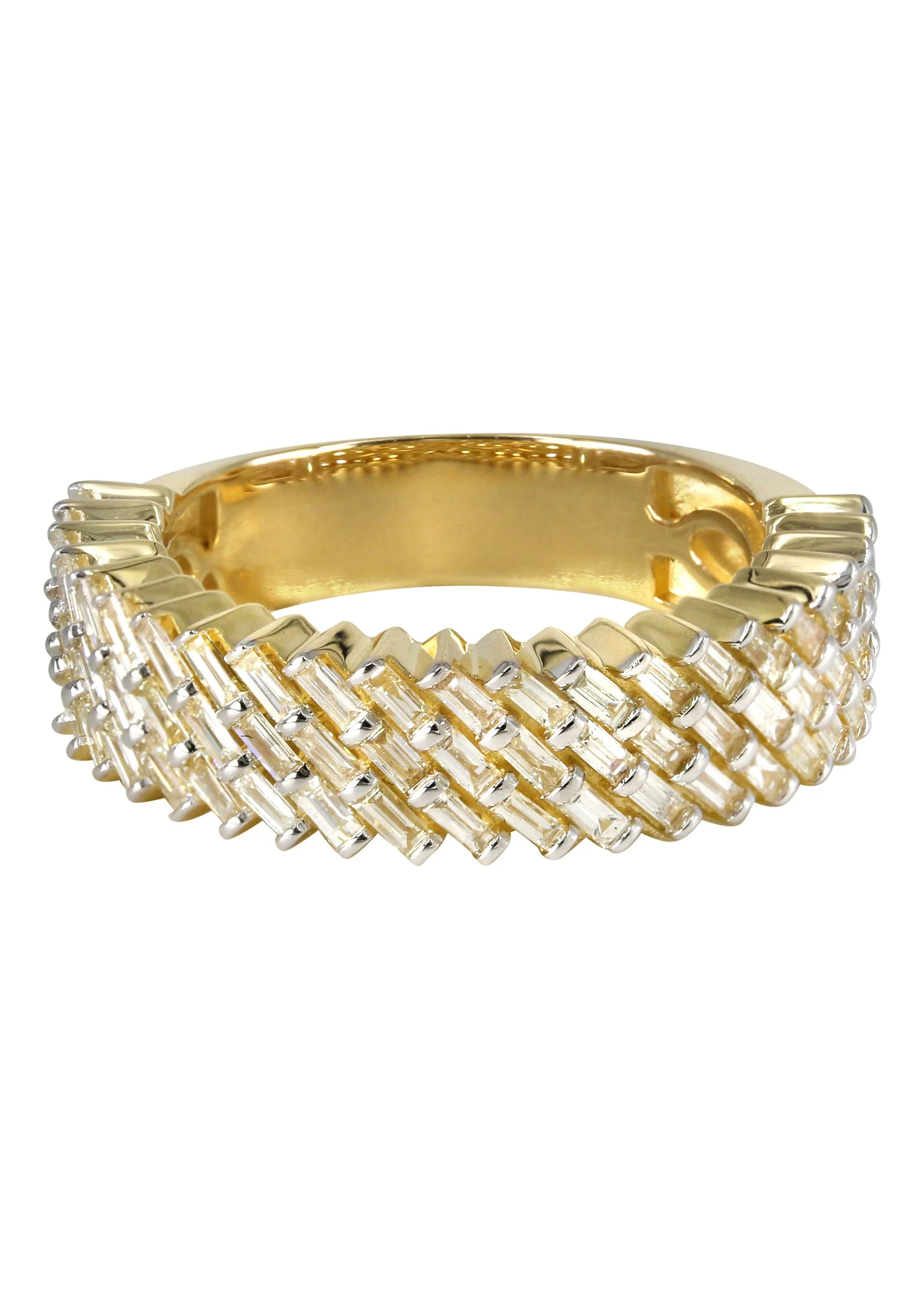 Mens Baguette Diamond Pinky Ring | 1.87 Carats | 8.3 Grams