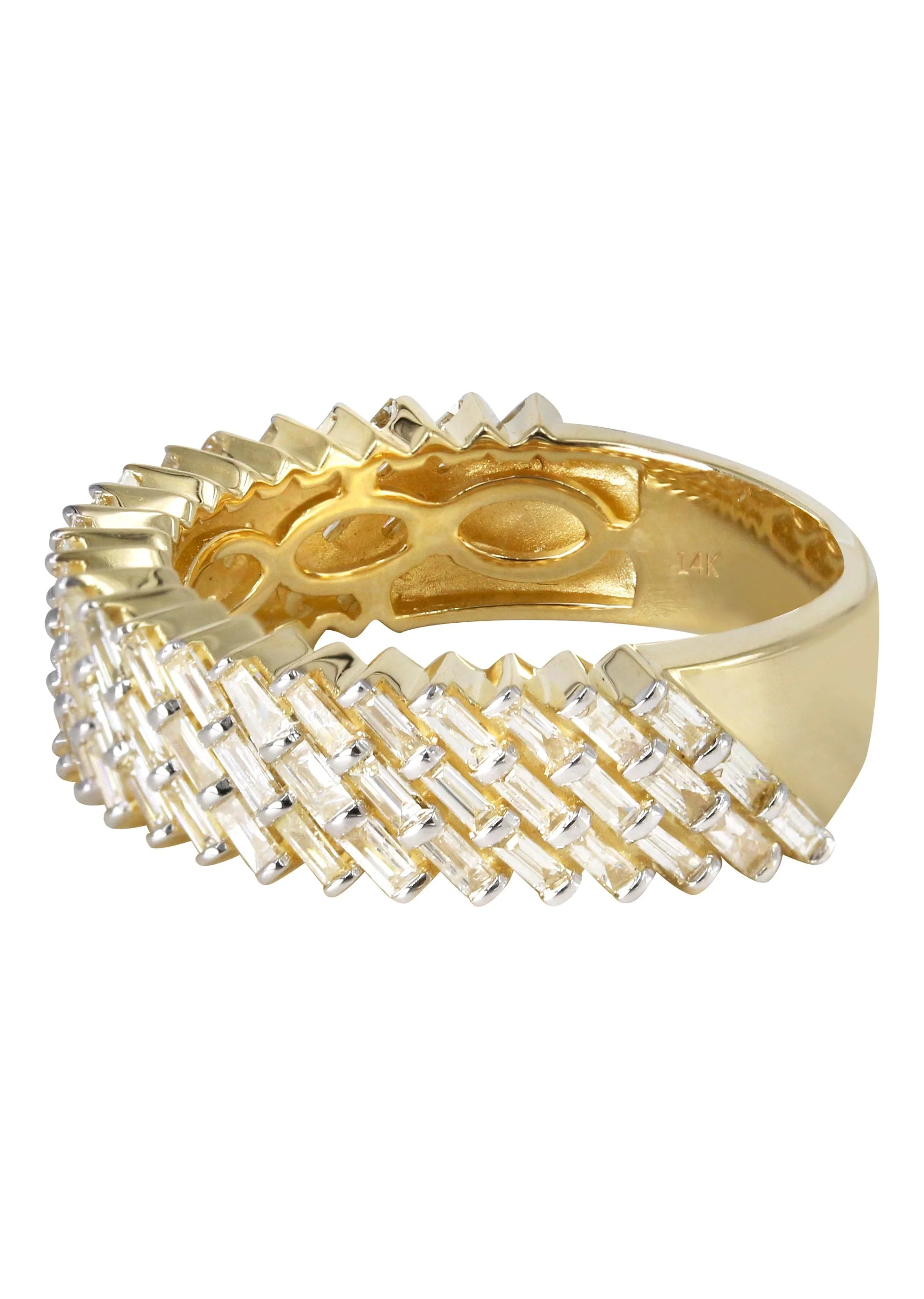 Mens Baguette Diamond Pinky Ring | 1.87 Carats | 8.3 Grams - Image 2