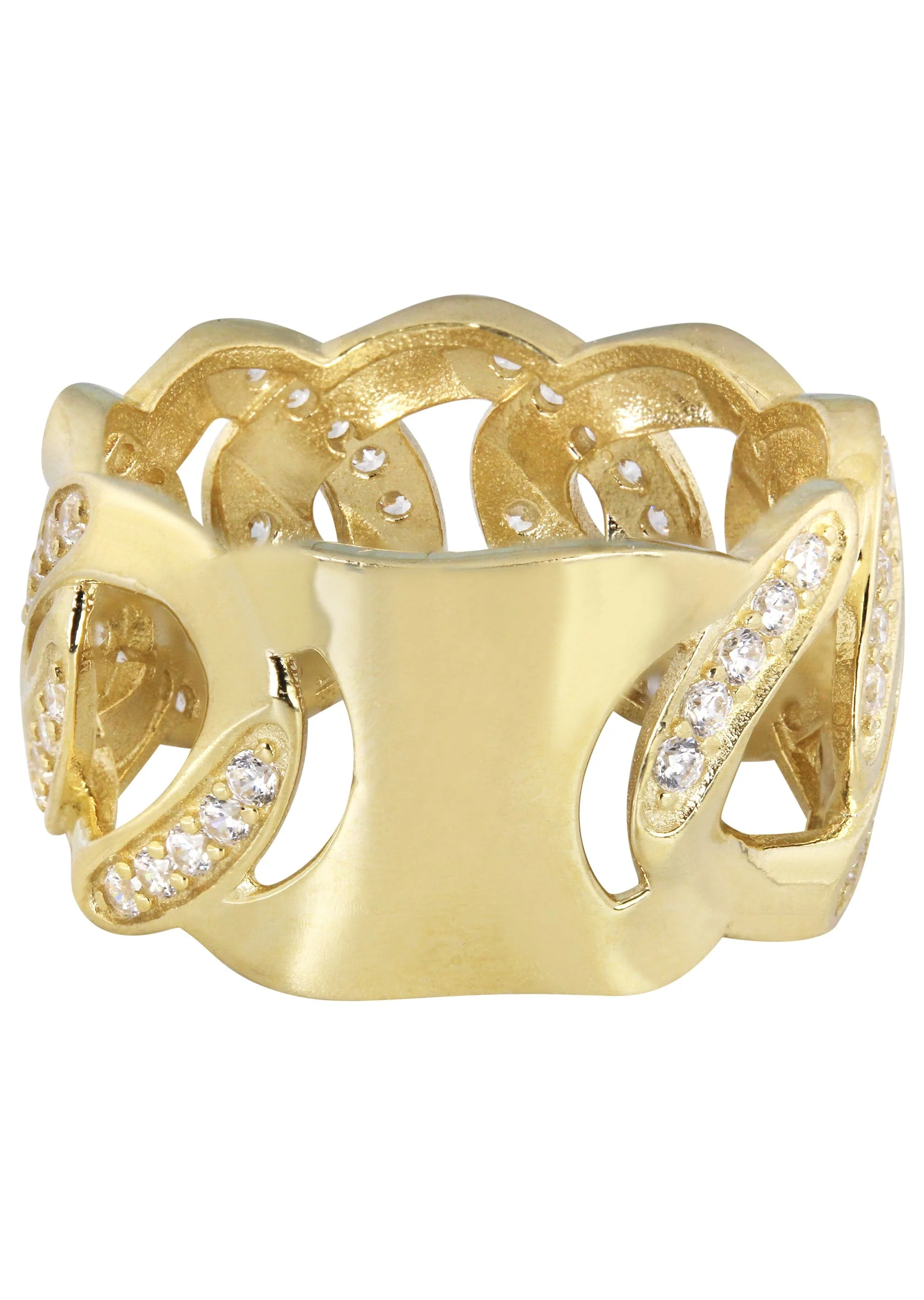 10K Cuban Gold Ring For Men - Mens Pinky Ring   | 7.3 Grams - Image 3
