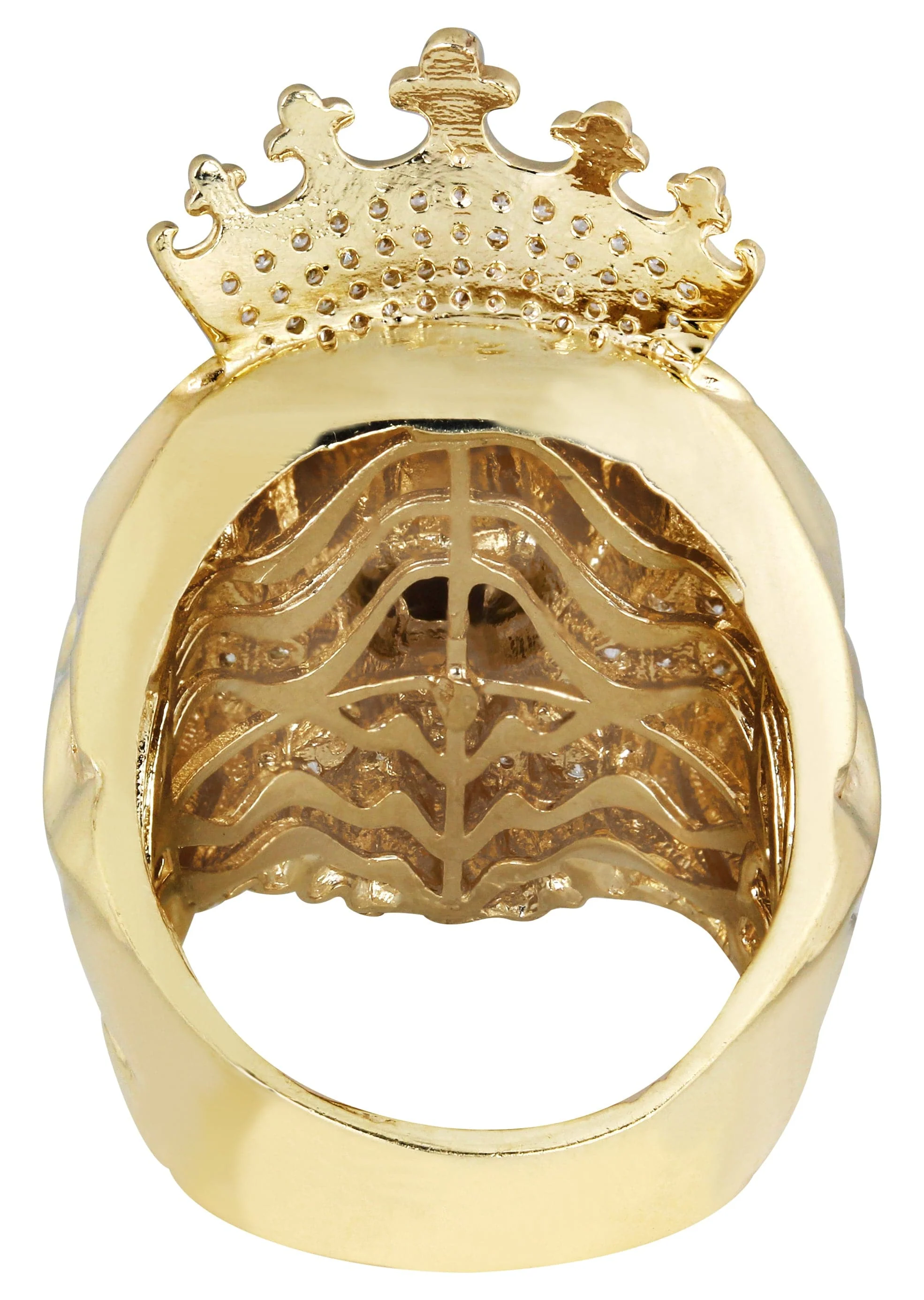 10K Lion Gold Ring For Men - Mens Pinky Ring   | 21.2 Grams - Image 3