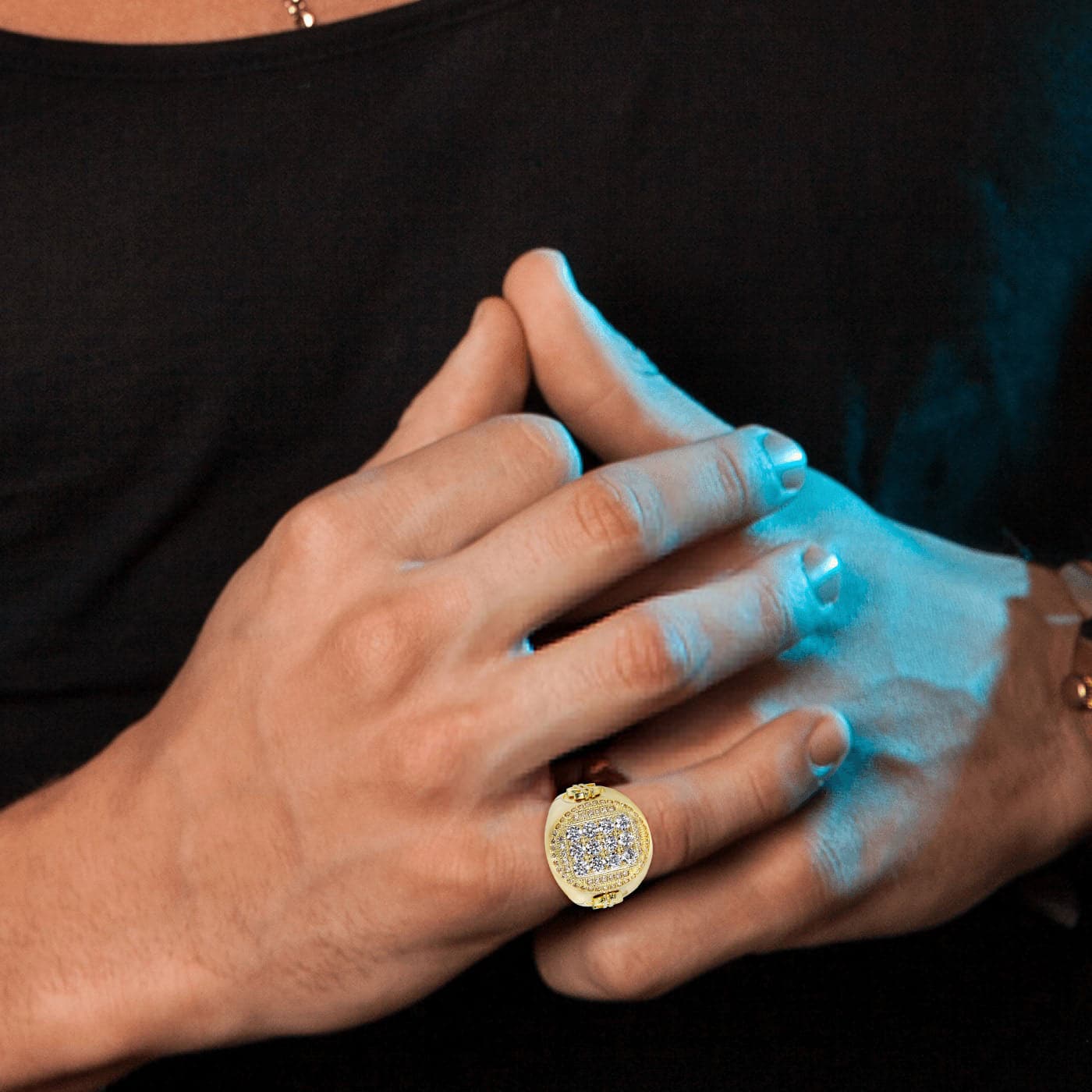 10K Gold Ring For Men - Mens Pinky Ring   | 8.1 Grams - Image 4