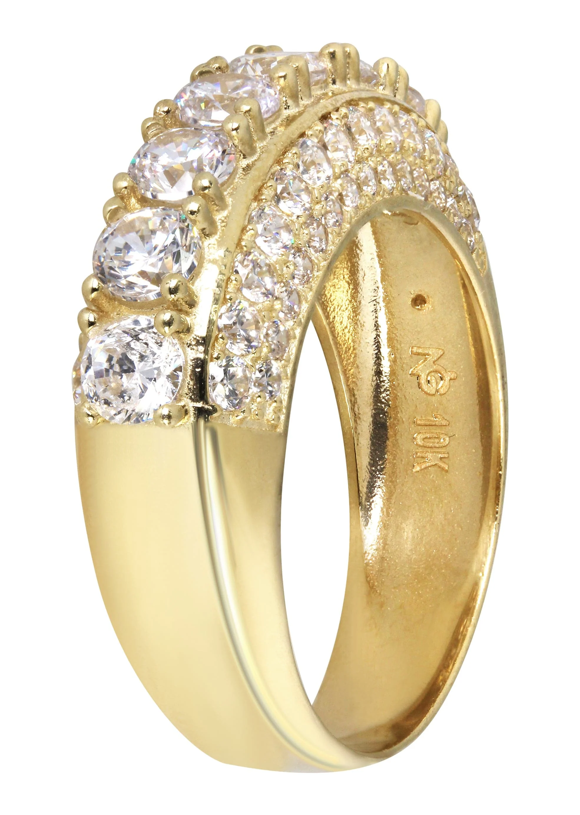 10K Wedding Band Gold Ring For Men - Mens Pinky Ring   | 7.4 Grams - Image 2