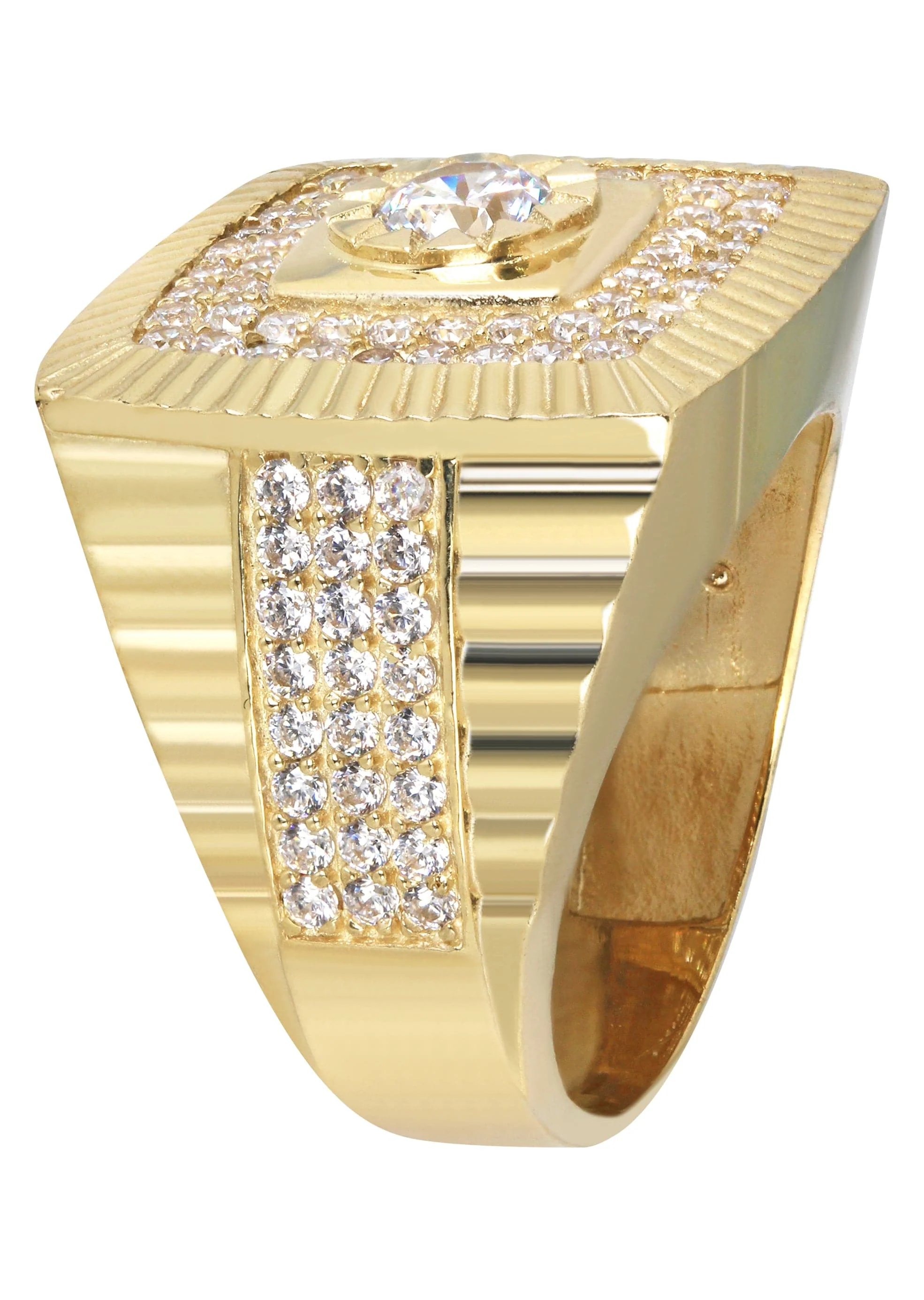 10K Gold Ring For Men - Mens Pinky Ring   | 9.3 Grams - Image 2