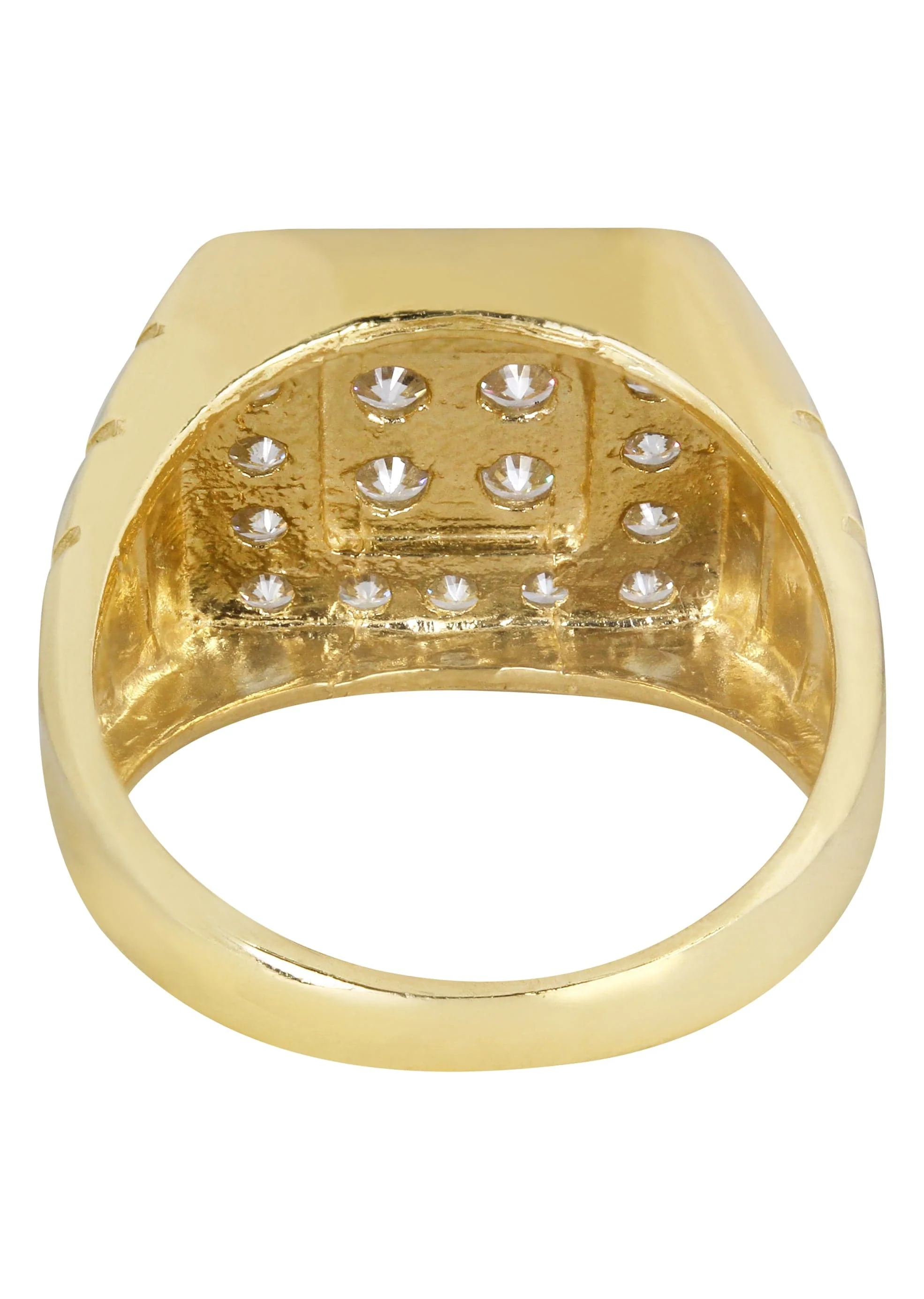 10K Gold Ring For Men - Mens Pinky Ring   | 8 Grams - Image 3
