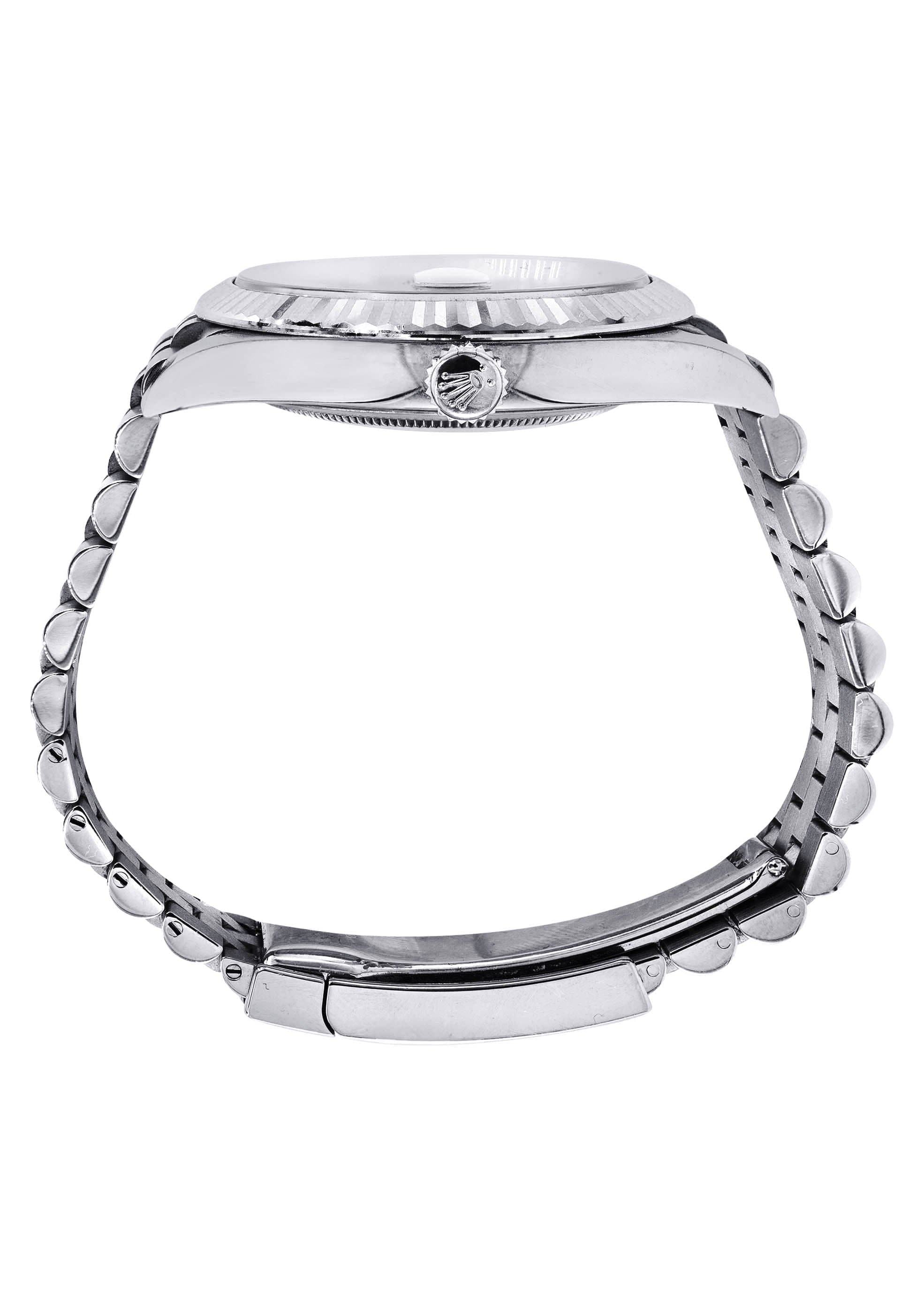 Rolex Datejust 41 Watch | 41 MM | "Who Cares I'm Already Late" Custom Dial | Jubilee Band - Image 4