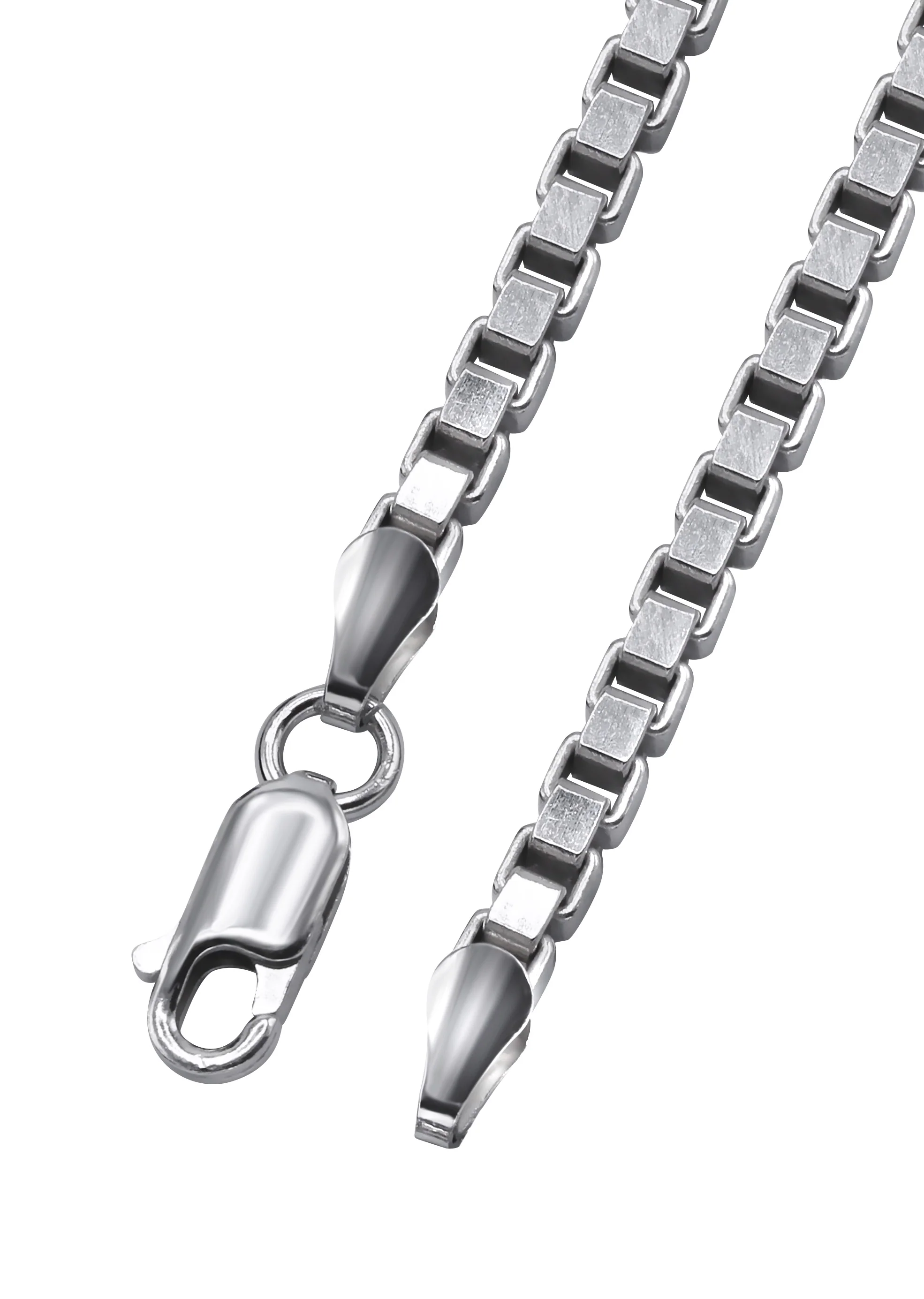 Silver Chain - Mens White Chain / Box Chain - Image 4