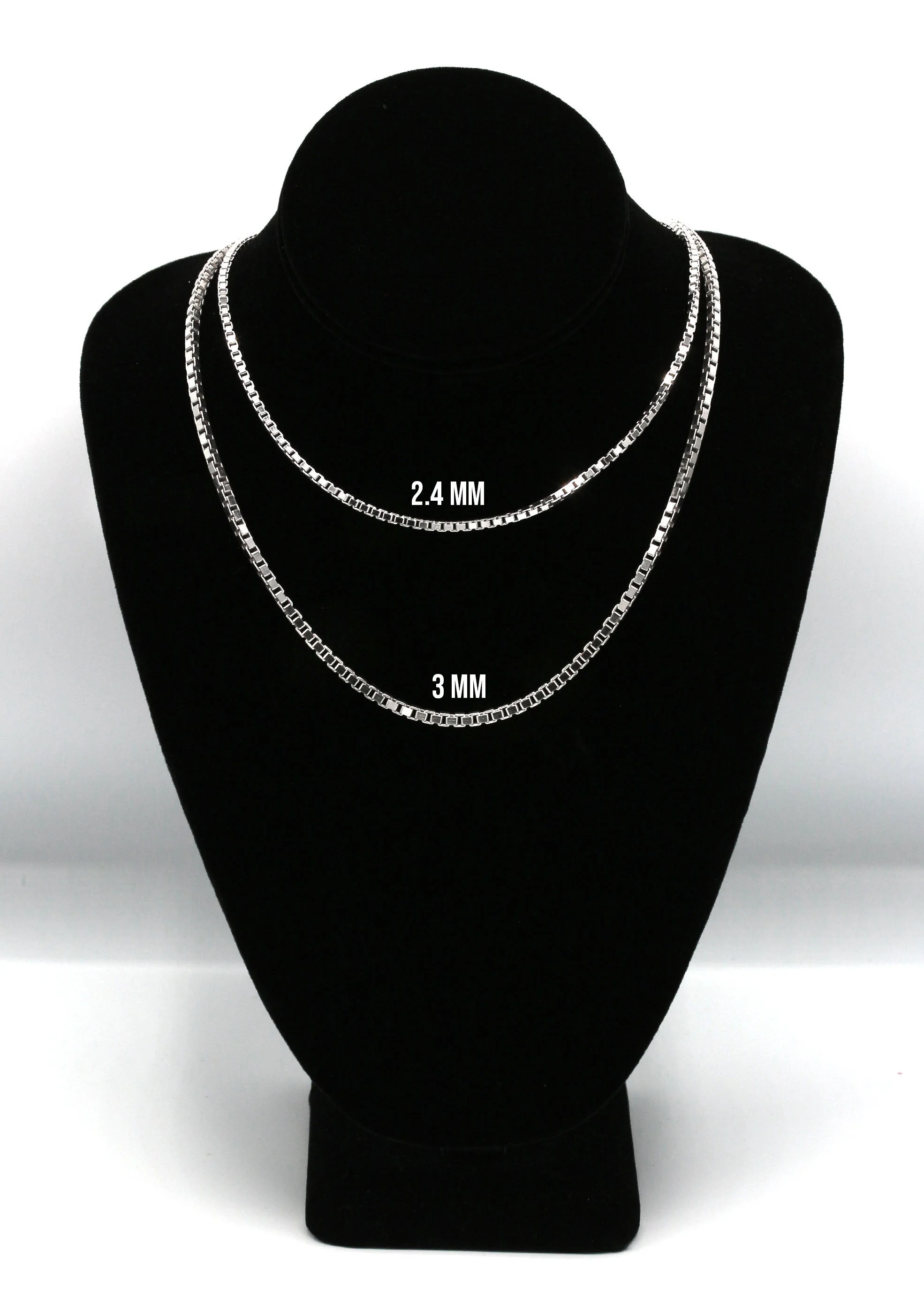 Silver Chain - Mens White Chain / Box Chain - Image 5