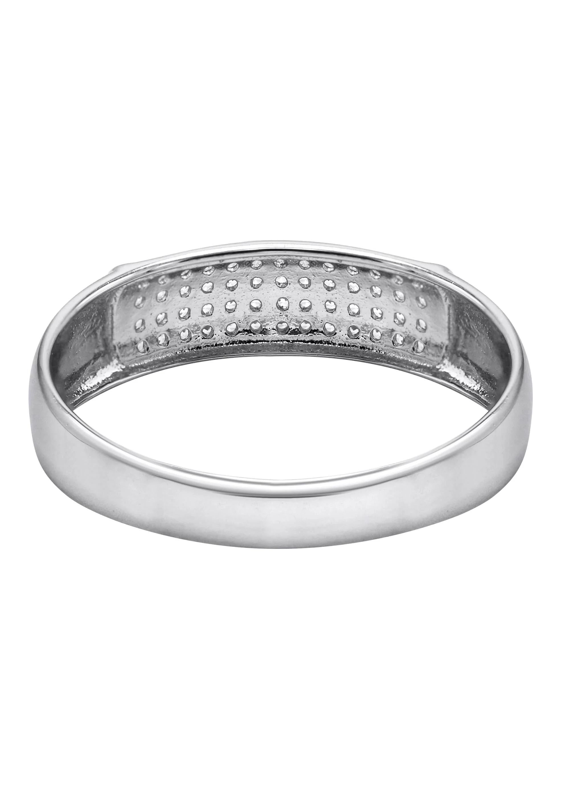 Mens Silver CZ Wedding Band | Appx 2.4 Grams - Image 3