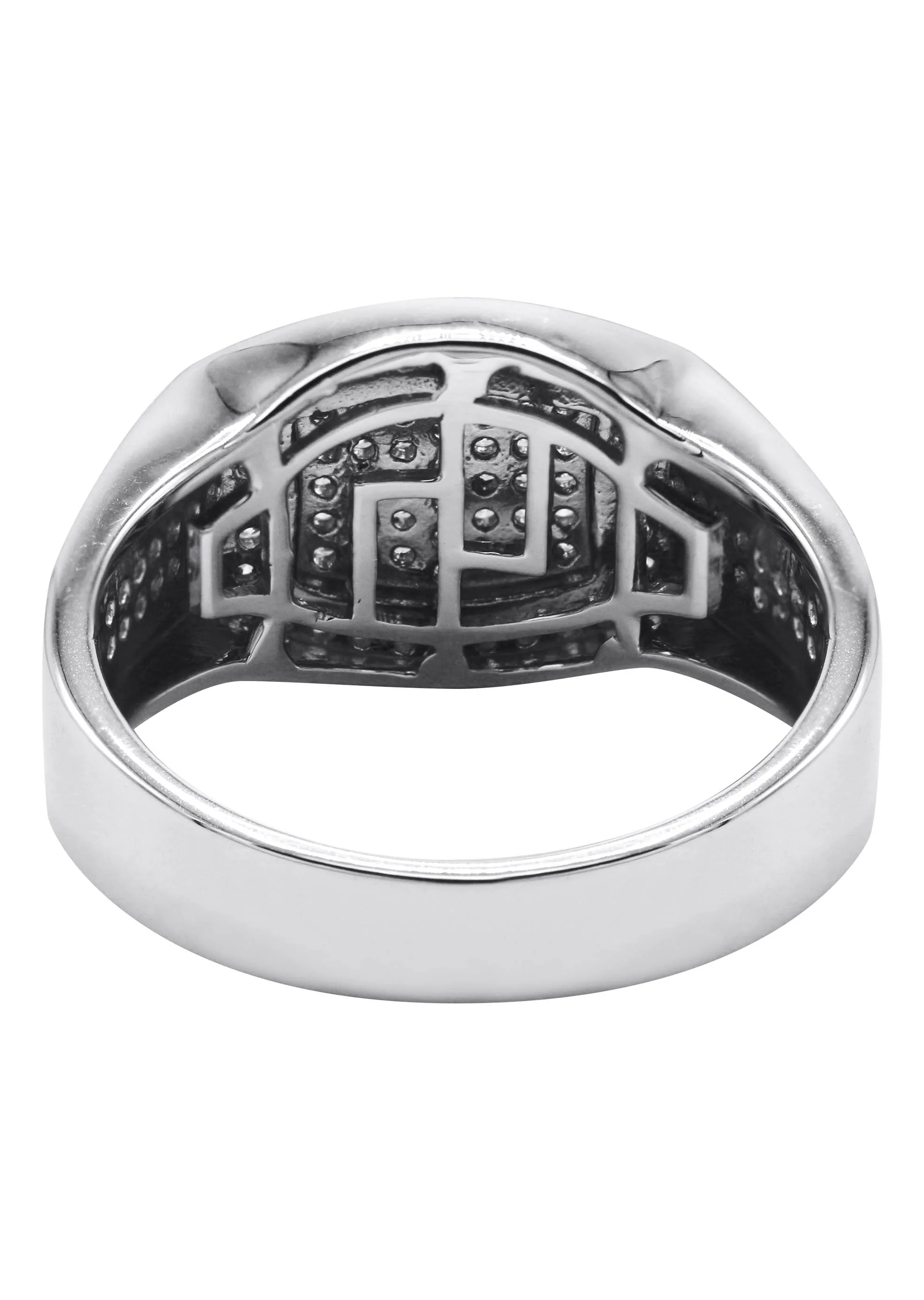 Mens Silver CZ Pinky Ring | Appx 6.4 Grams - Image 3