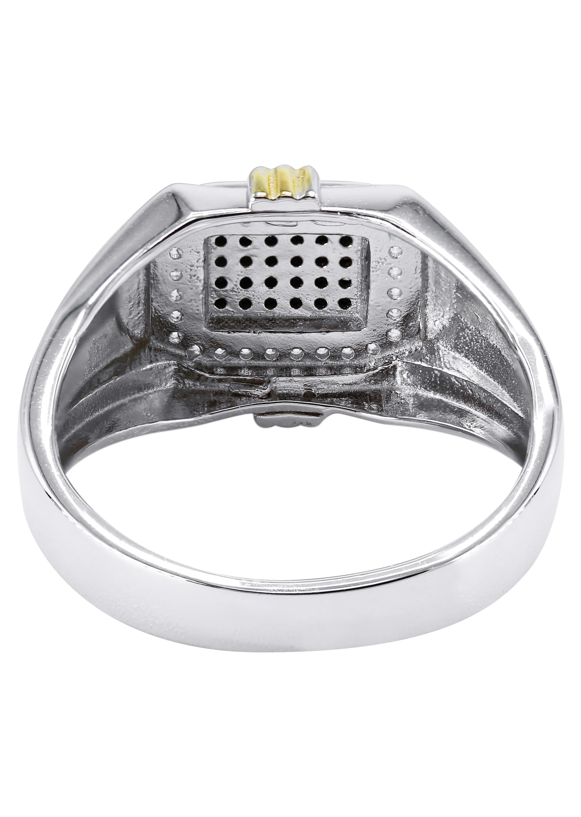 Mens Silver CZ Signet Ring | Appx 5.5 Grams - Image 3
