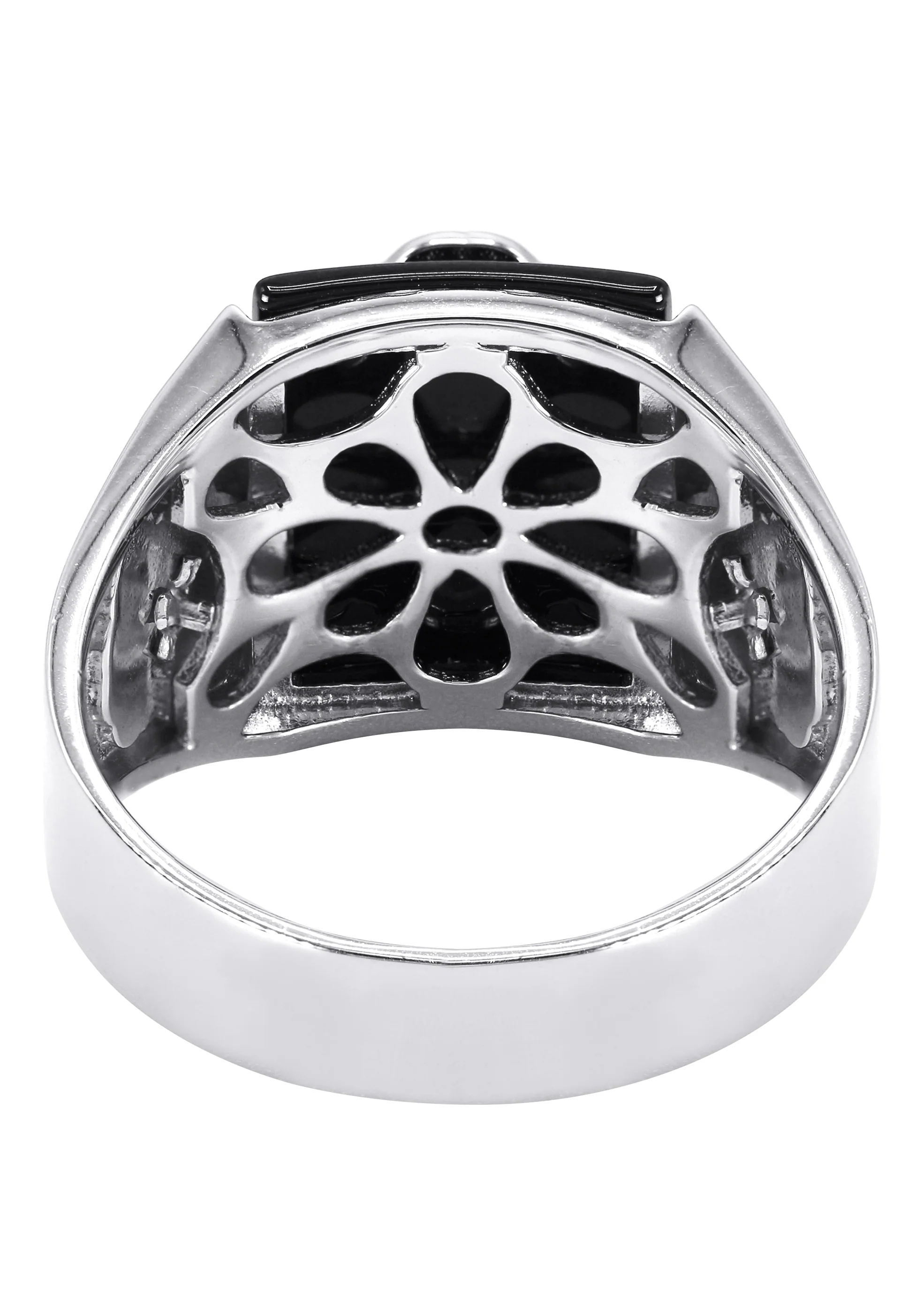 Mens Silver Onyx Scorpion Ring | Appx 8.2 Grams - Image 3