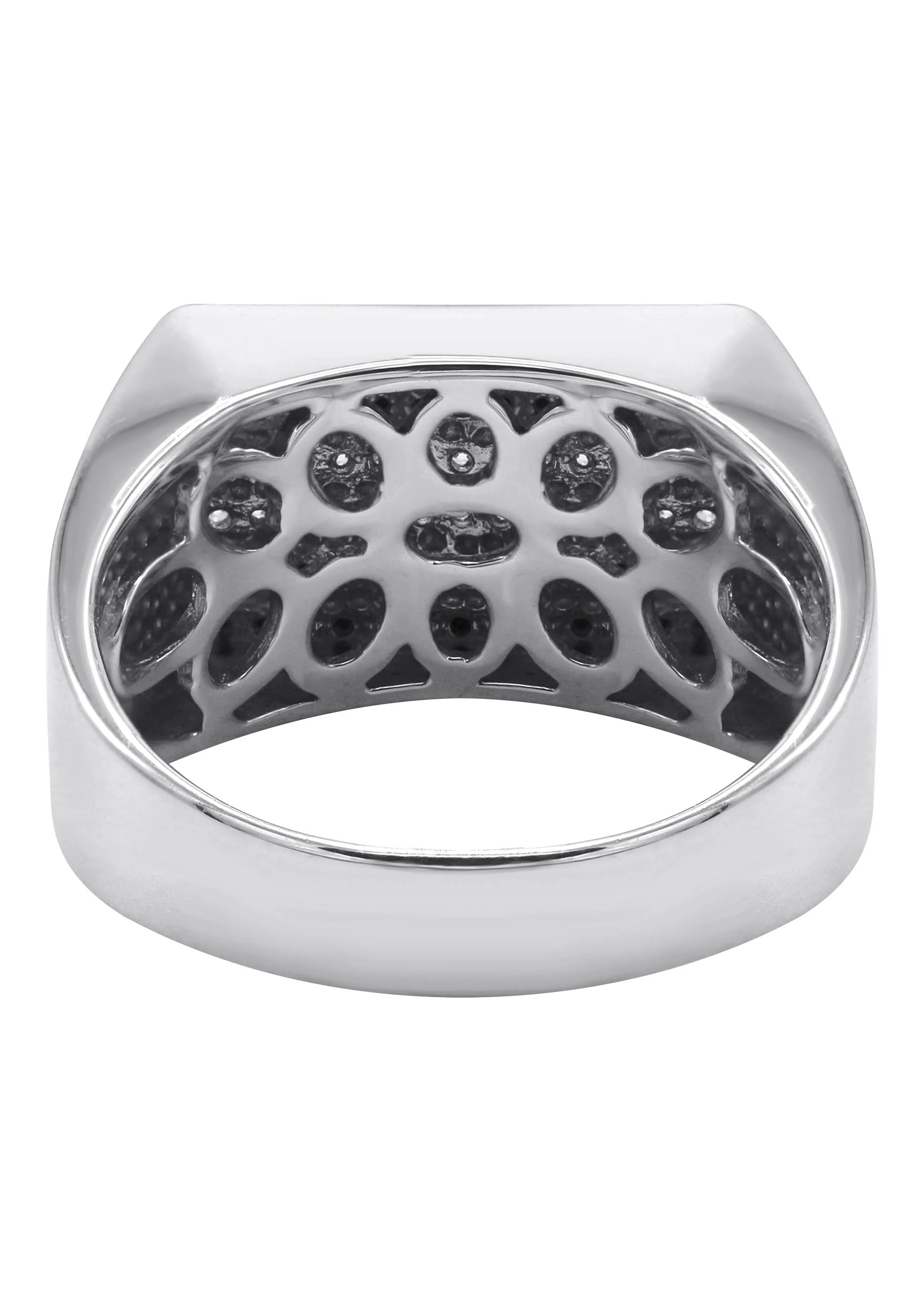 Mens Silver CZ Onyx Ring | Appx 6.6 Grams - Image 3