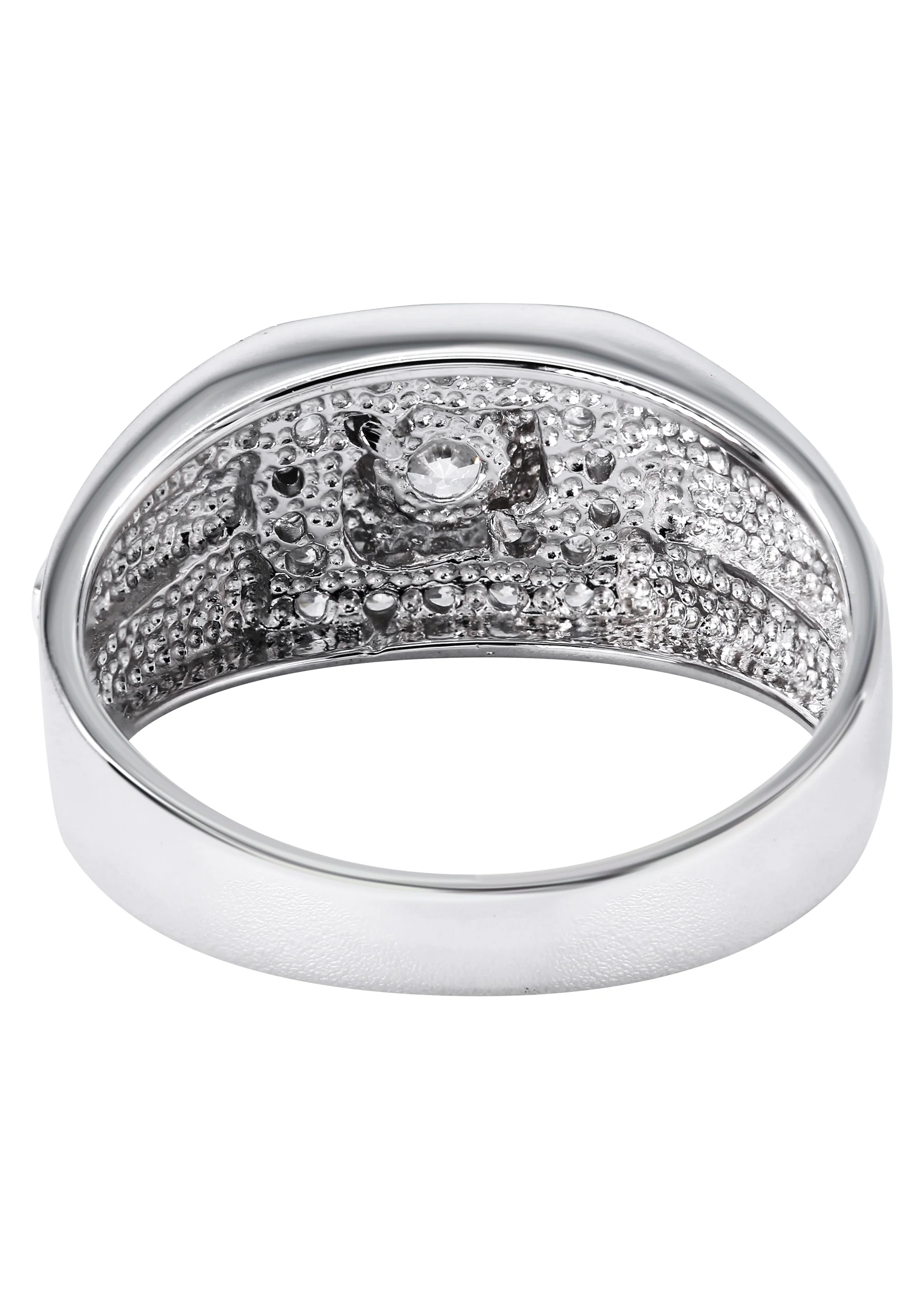 Mens Silver CZ Star Pinky Ring | Appx 5.7 Grams - Image 3