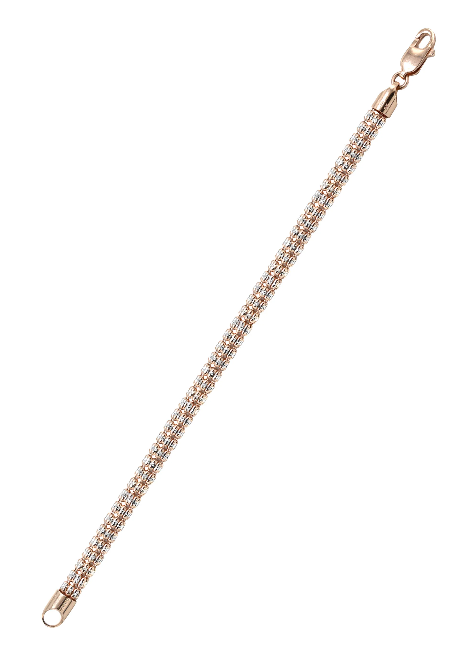 Rose Gold Men's Ice Bracelet 10K/14K - Image 3