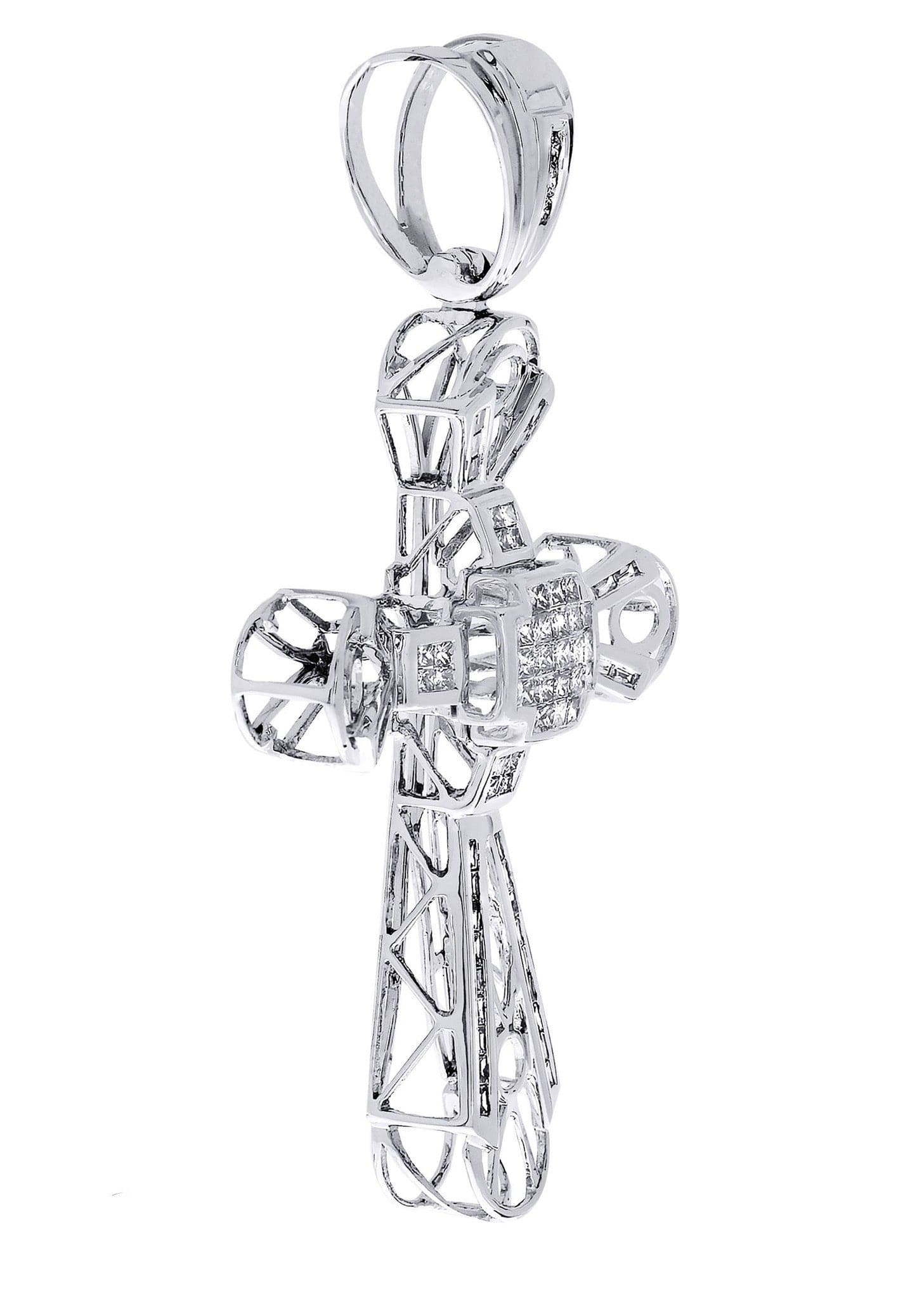 Diamond Cross Pendant| 1.27 Carats| 11.31 Grams - Image 2