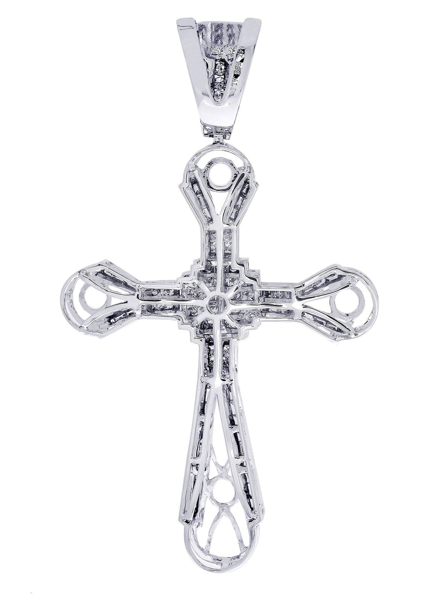 Diamond Cross Pendant| 1.28 Carats| 11.27 Grams - Image 3