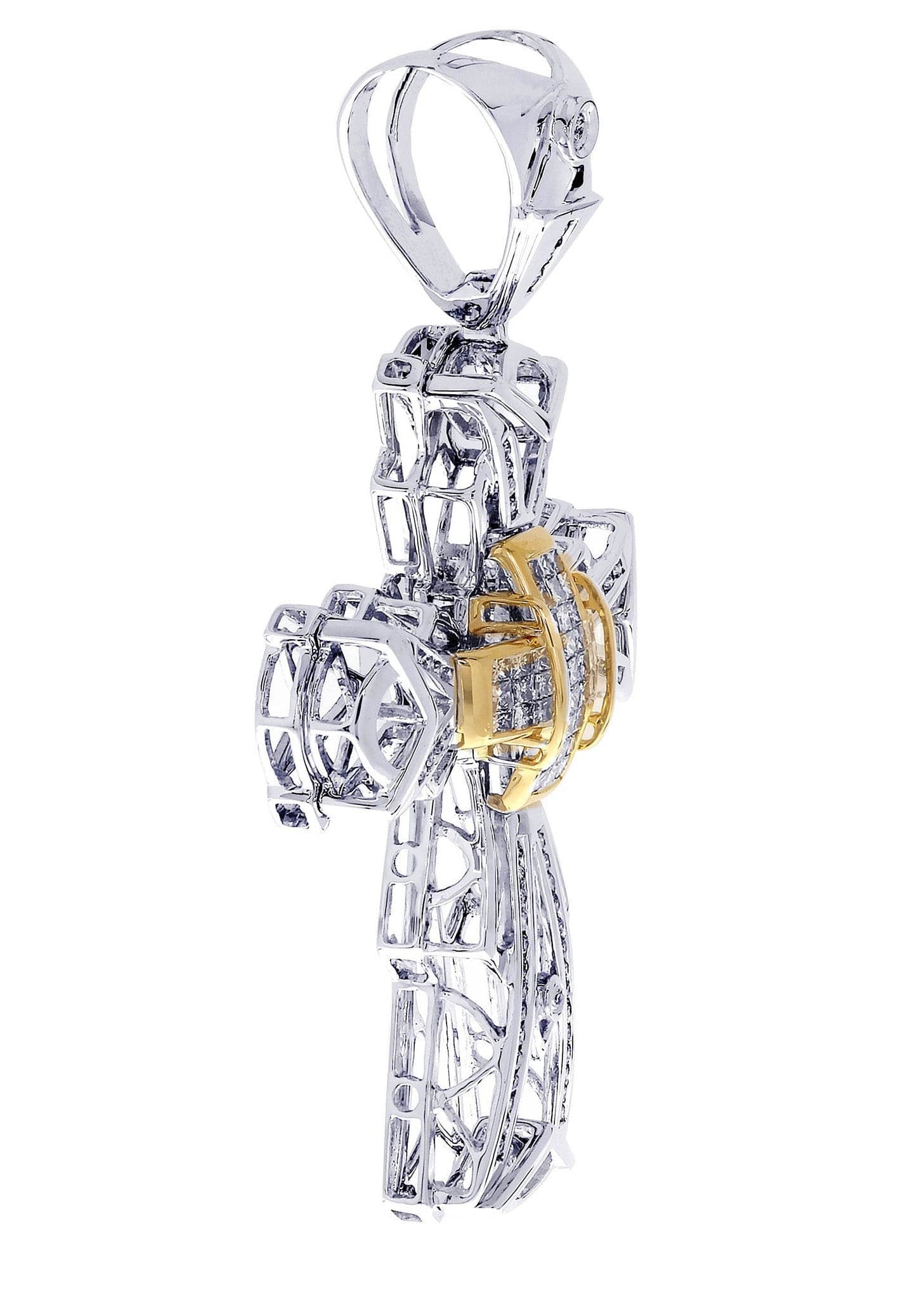 Diamond Cross Pendant| 1.51 Carats| 17.99 Grams - Image 2