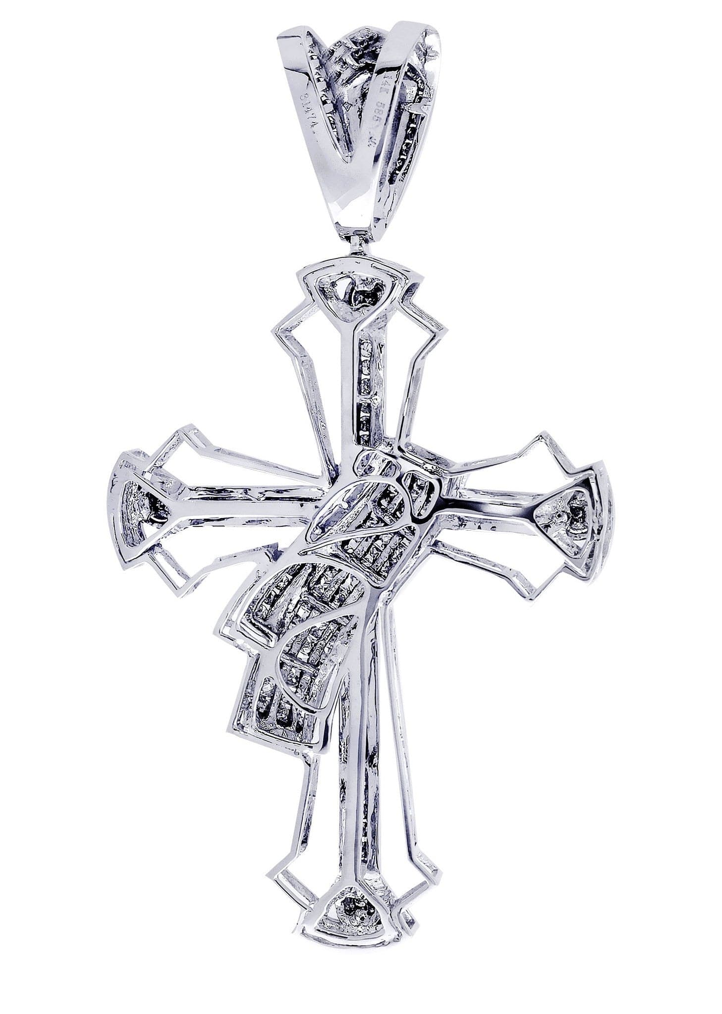 Diamond Cross Pendant| 1.65 Carats| 18.02 Grams - Image 3