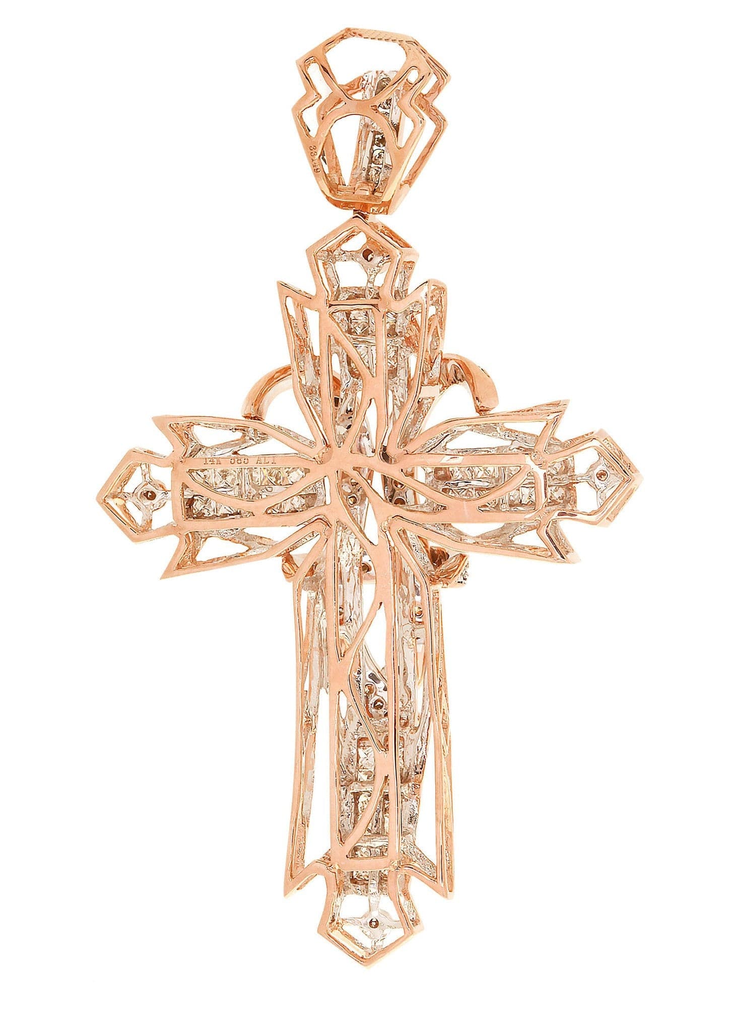 Diamond Cross Pendant| 1.68 Carats| 16.44 Grams - Image 3