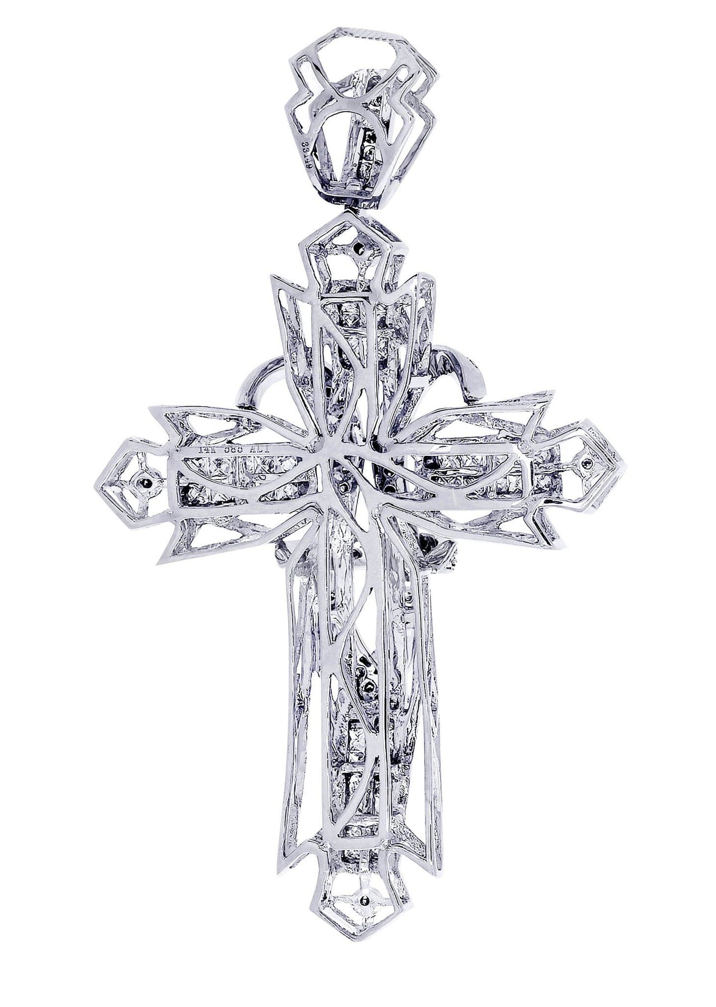 Diamond Cross Pendant| 1.72 Carats| 15.36 Grams - Image 3