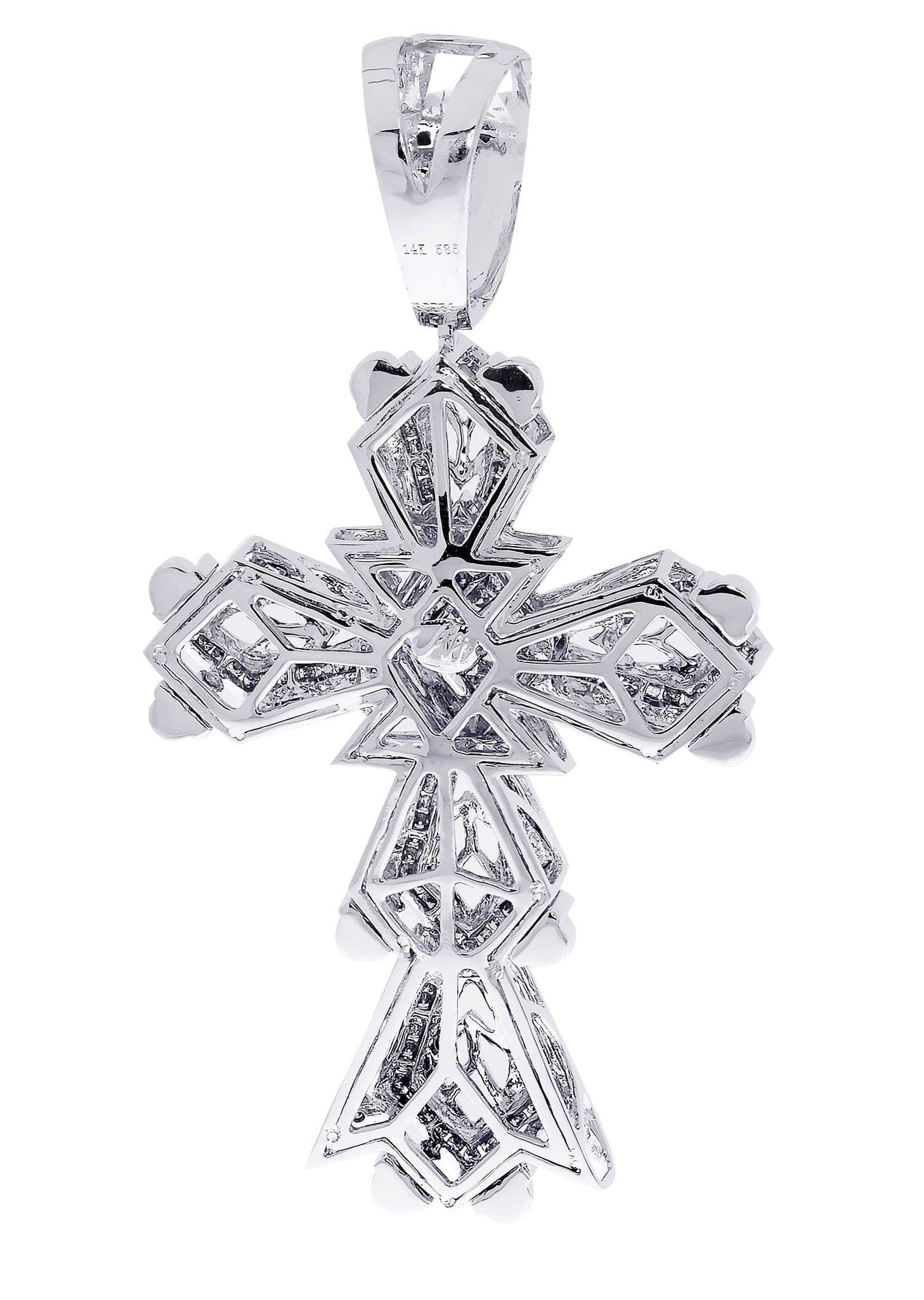 Diamond Cross Pendant| 1.78 Carats| 33.09 Grams - Image 3