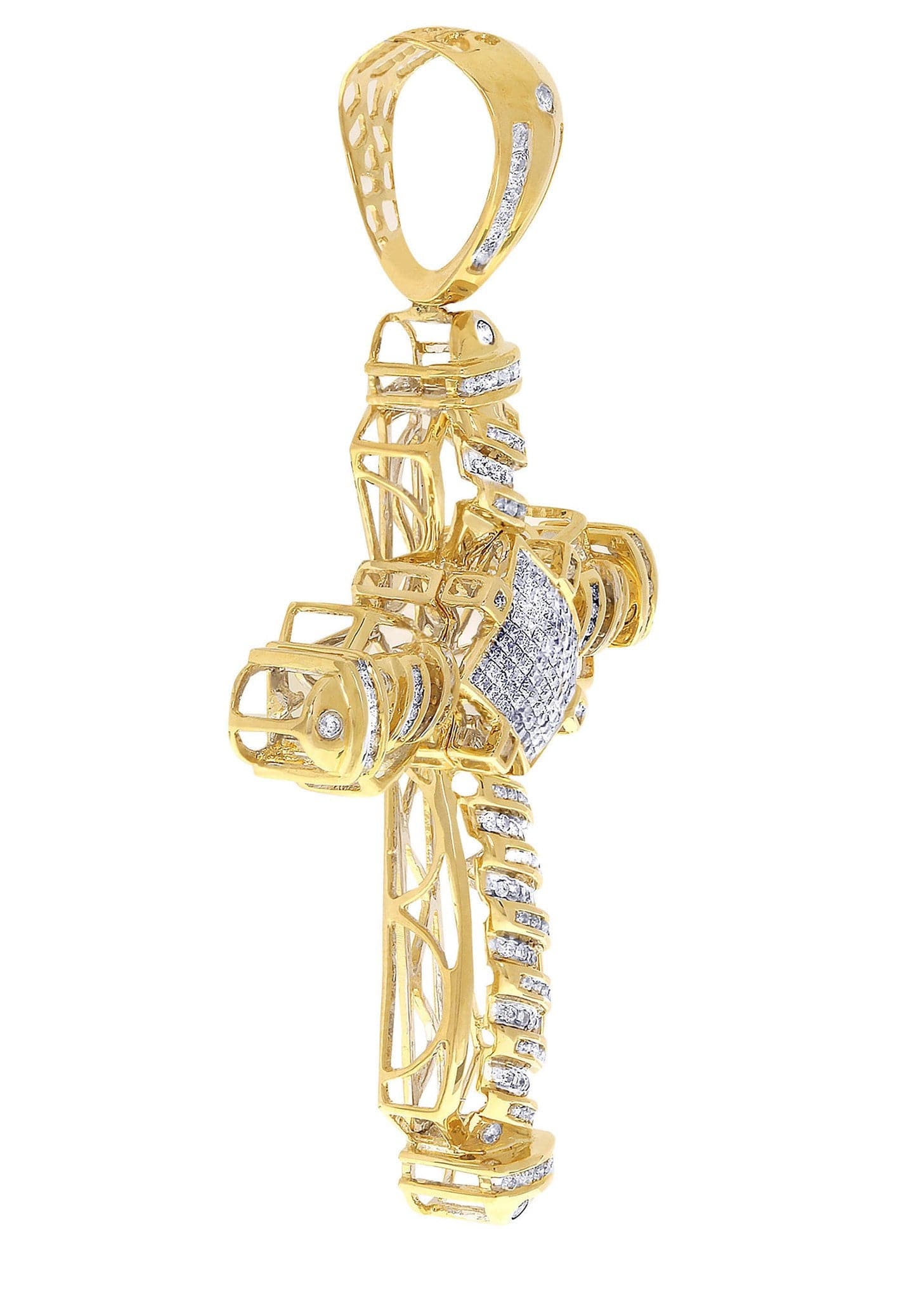 Diamond Cross Pendant| 1.89 Carats| 20.43 Grams - Image 2