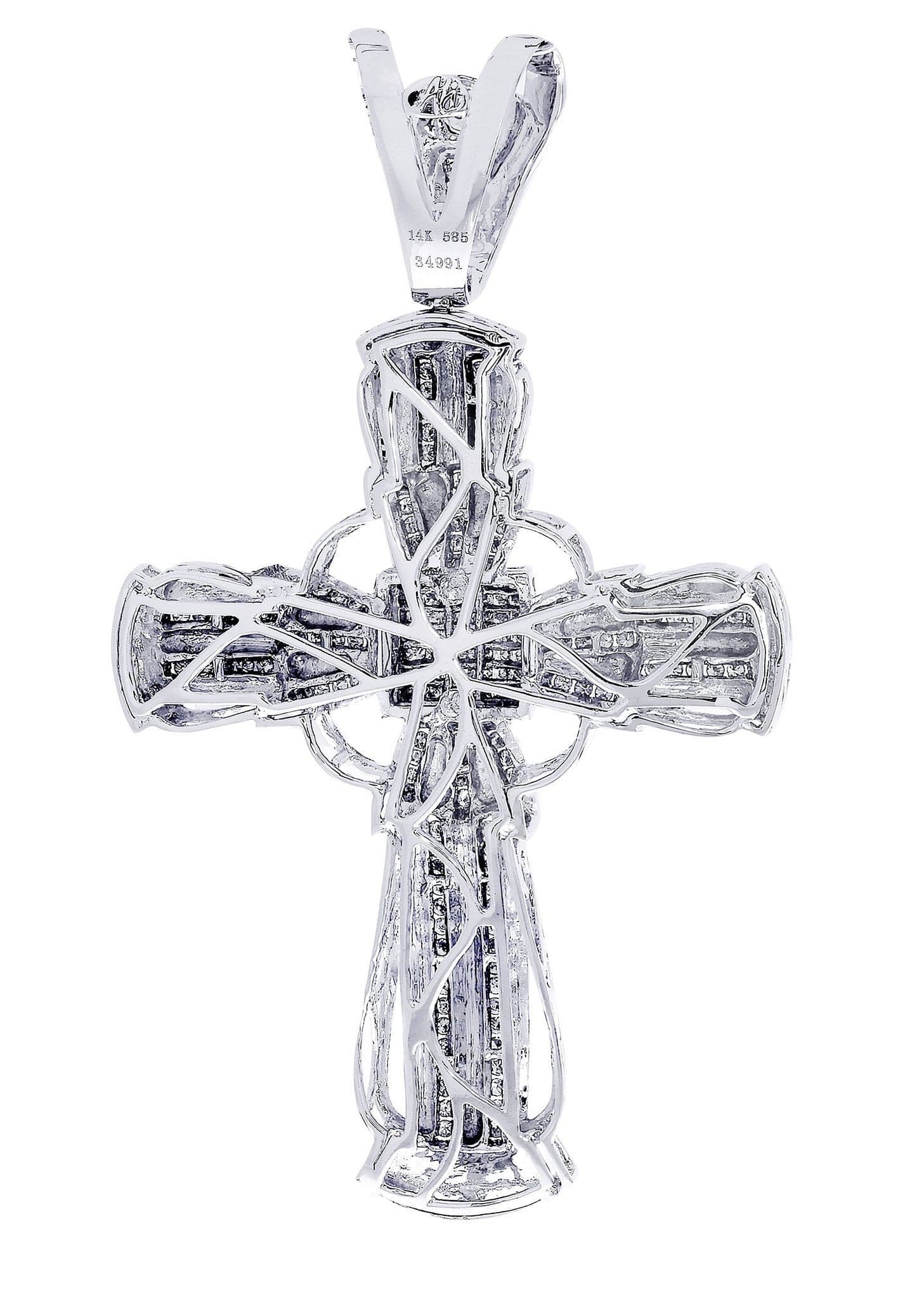 Diamond Cross Pendant| 1.95 Carats| 29.55 Grams - Image 3
